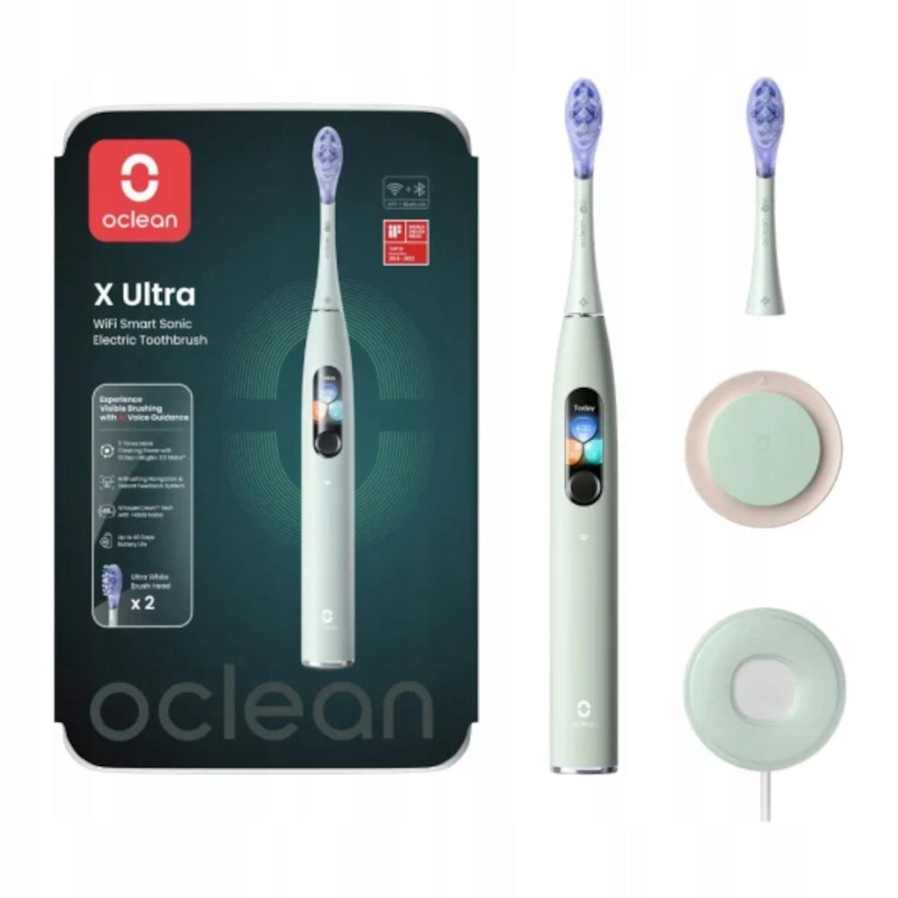 OCLEAN X ULTRA Mint sonic toothbrush with 2 tips OCLEAN Ultra WHITE