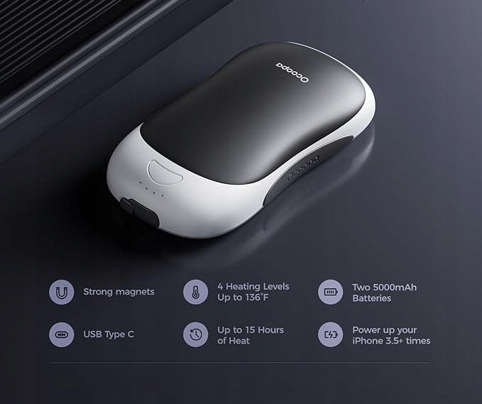 OCOOPA UT3 Pro Rechargeable Magnetic Hand Warmer 10000 mAh Manufacturer code UT3053-KB_WH