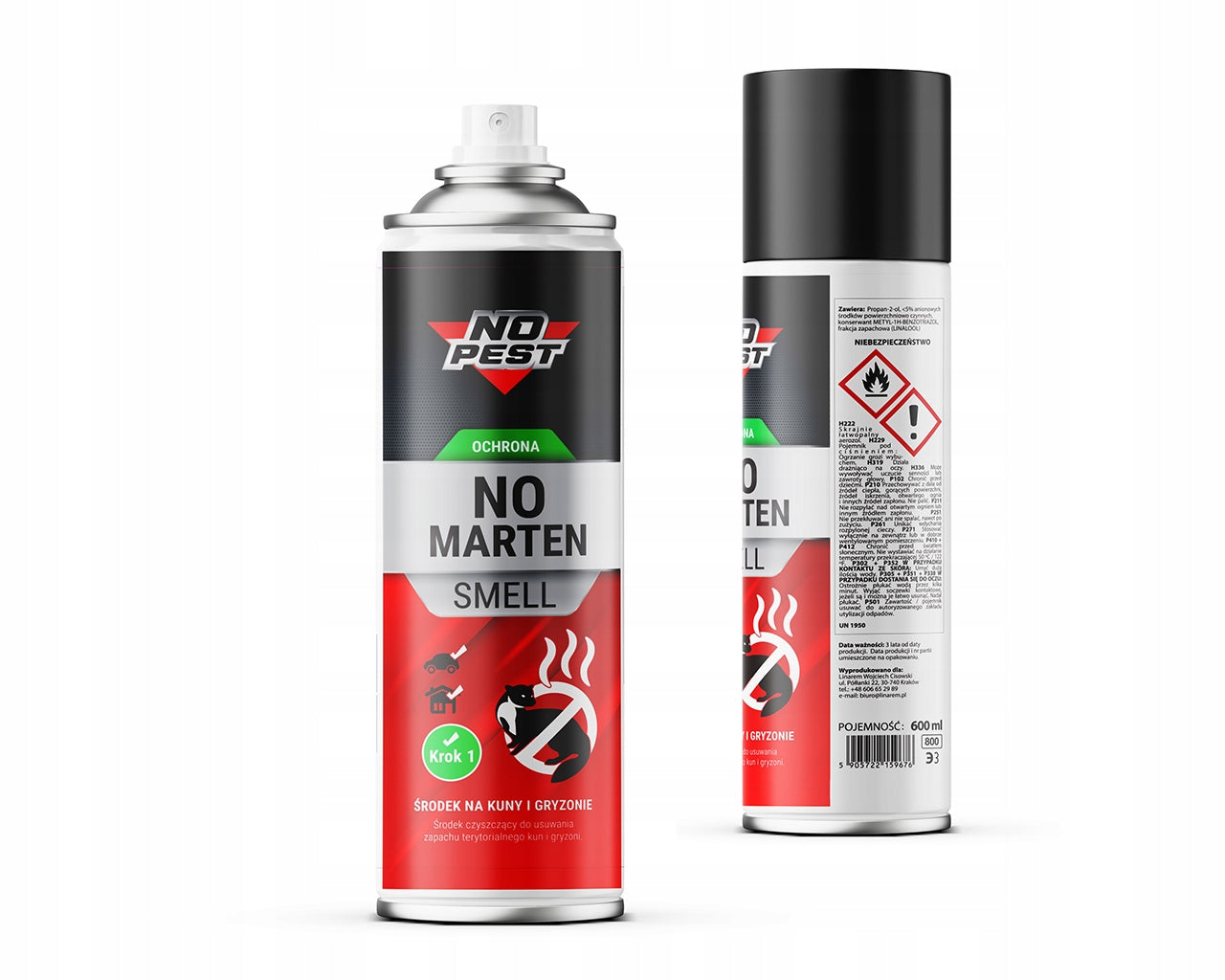 ODOR REMOVER KUNA MICE RODENT FOR CAR NO MARTEN SMELL 600ML Batteries included no