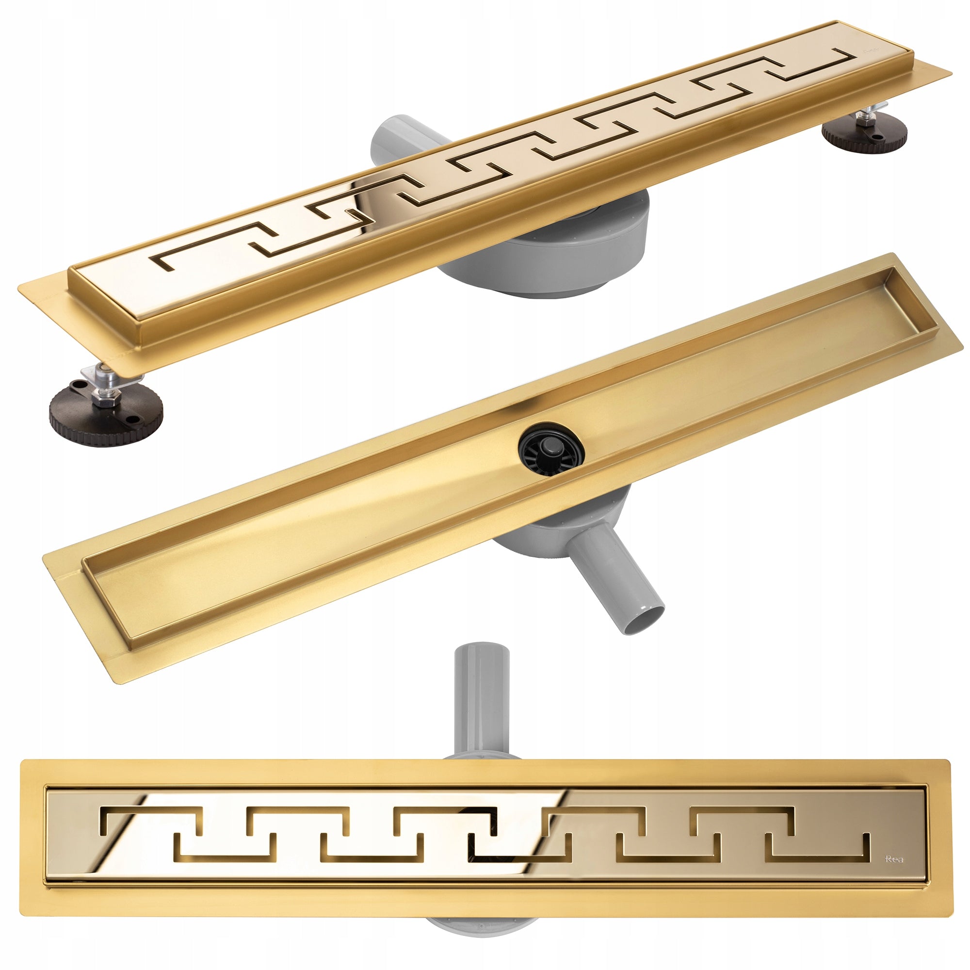 Rea Greek PRO MIRROR GOLD 80 linearer Abfluss 