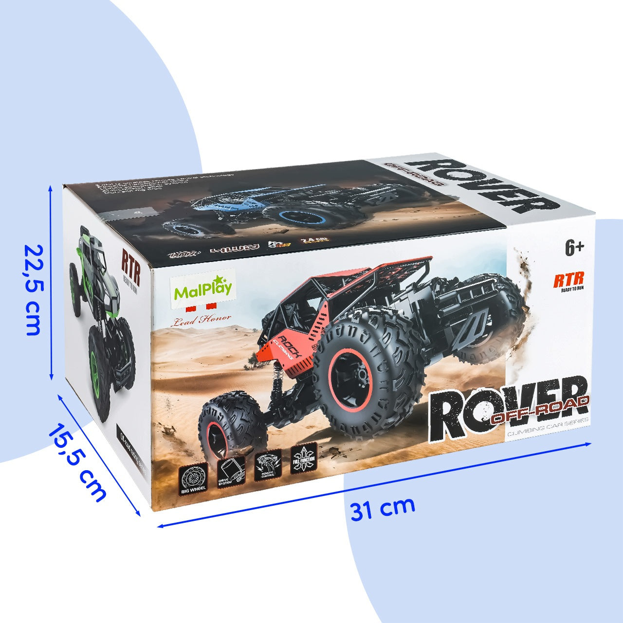 OFF-ROAD CAR REMOTE CONTROLLED RC 4X4 OFF ROAD REMOTE CONTROL USB BATTERY Packaging status original