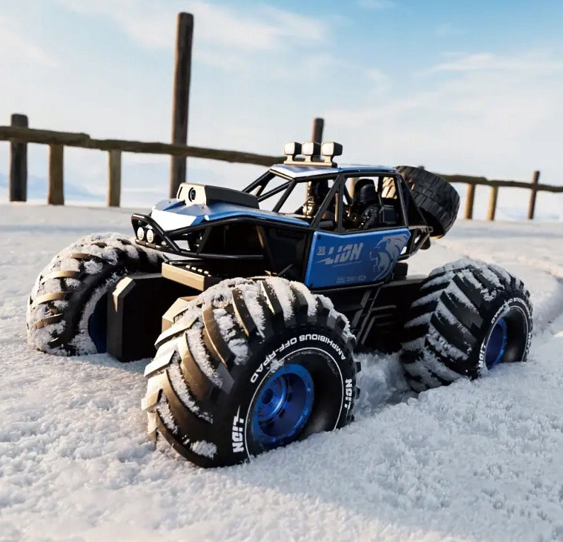 OFF-ROAD CONTROLLED CAR AUTO RC 4X4 METAL AMPHIBIOUS 360° WATERPROOF Packaging status original