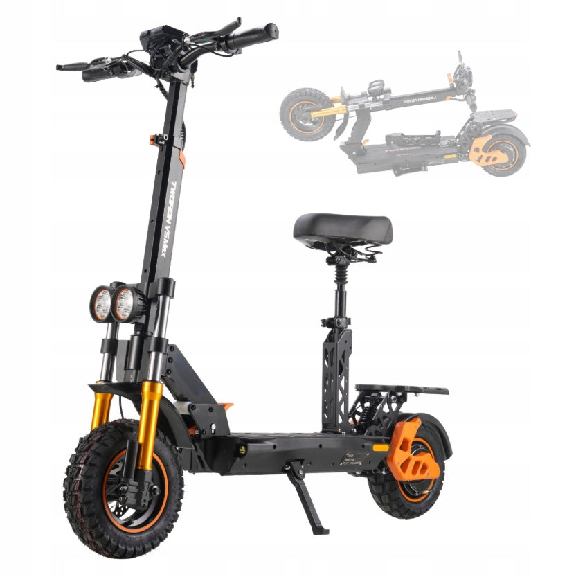 OFF-ROAD ELECTRIC SCOOTER FOR ADULTS TWOFISH V5 MAX 1500W 48V/18Ah Color black