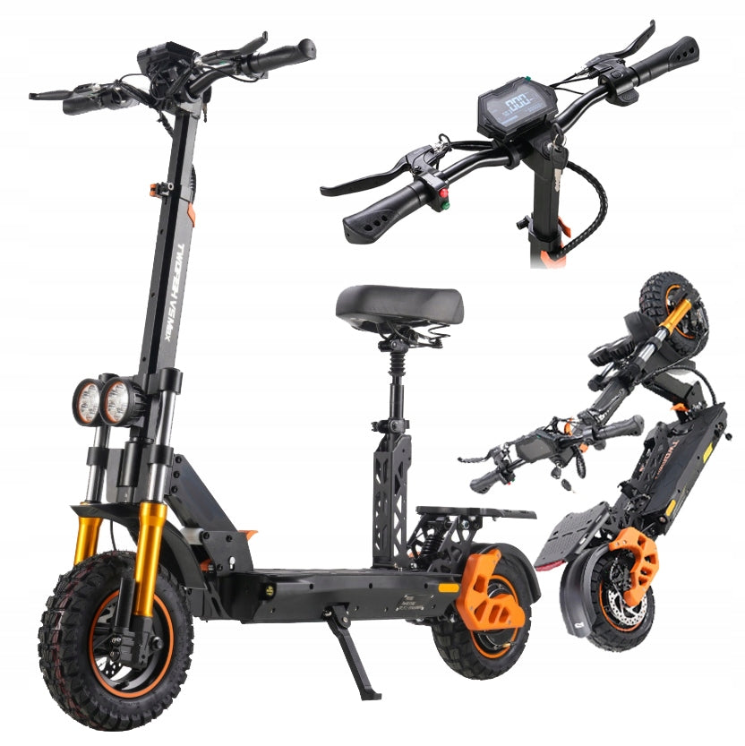 OFF-ROAD ELECTRIC SCOOTER FOR ADULTS TWOFISH V5 MAX 1500W 48V/18Ah Weight 25.89 kg