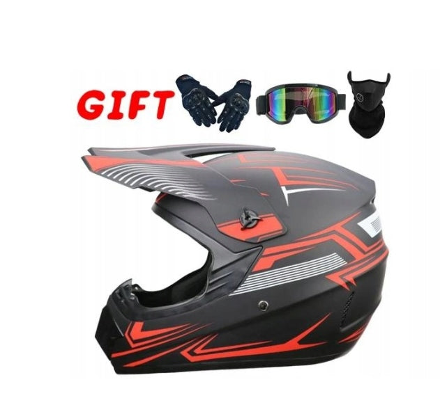OFF-ROAD ENDURO MOTORCYCLE HELMET MOTOCROSS GLOVES GOGGLES MASK