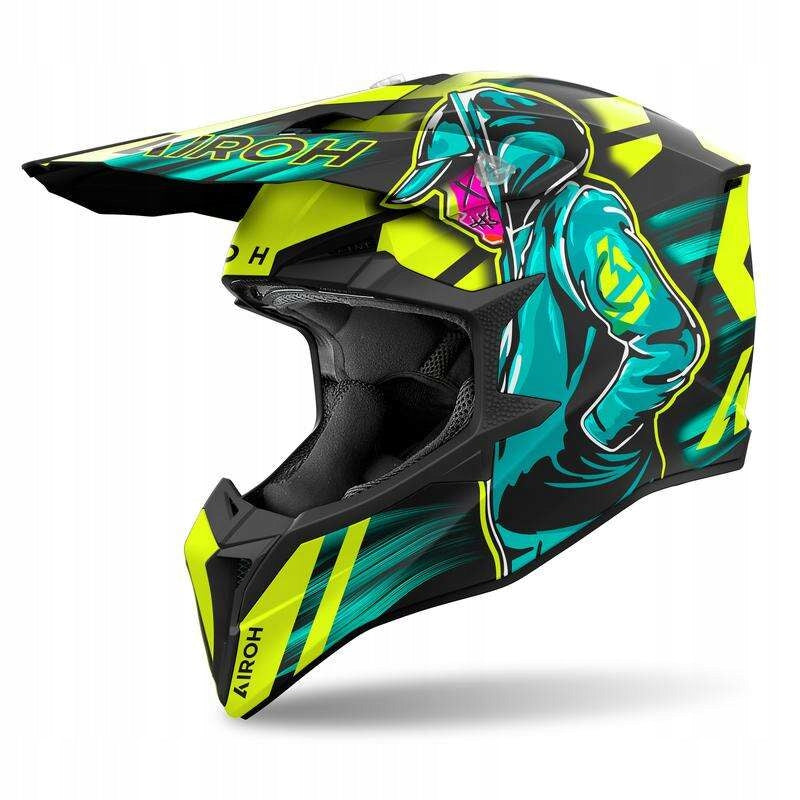 OFF-ROAD HELMET AIROH WRAAAP CYBER ORANGE GLOSS S