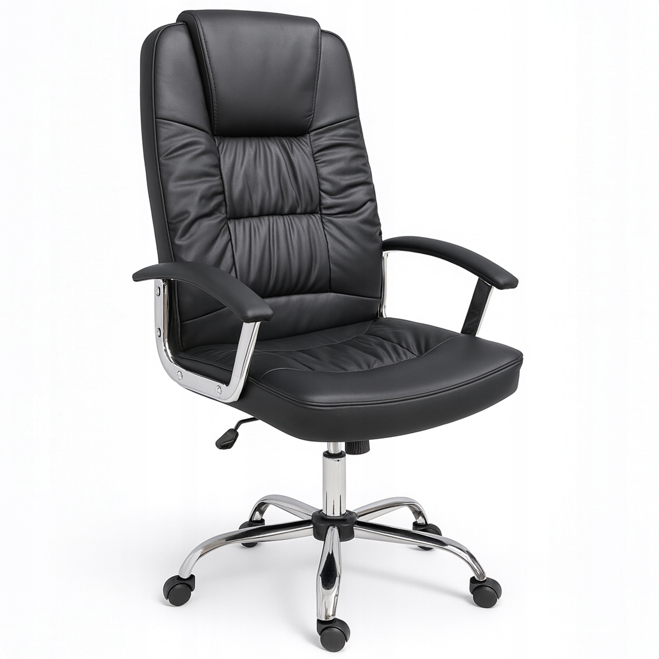 OFFICE CHAIR ADJUSTABLE CEO SWIVEL FAUX LEATHER PREMIUM KB111 BLACK