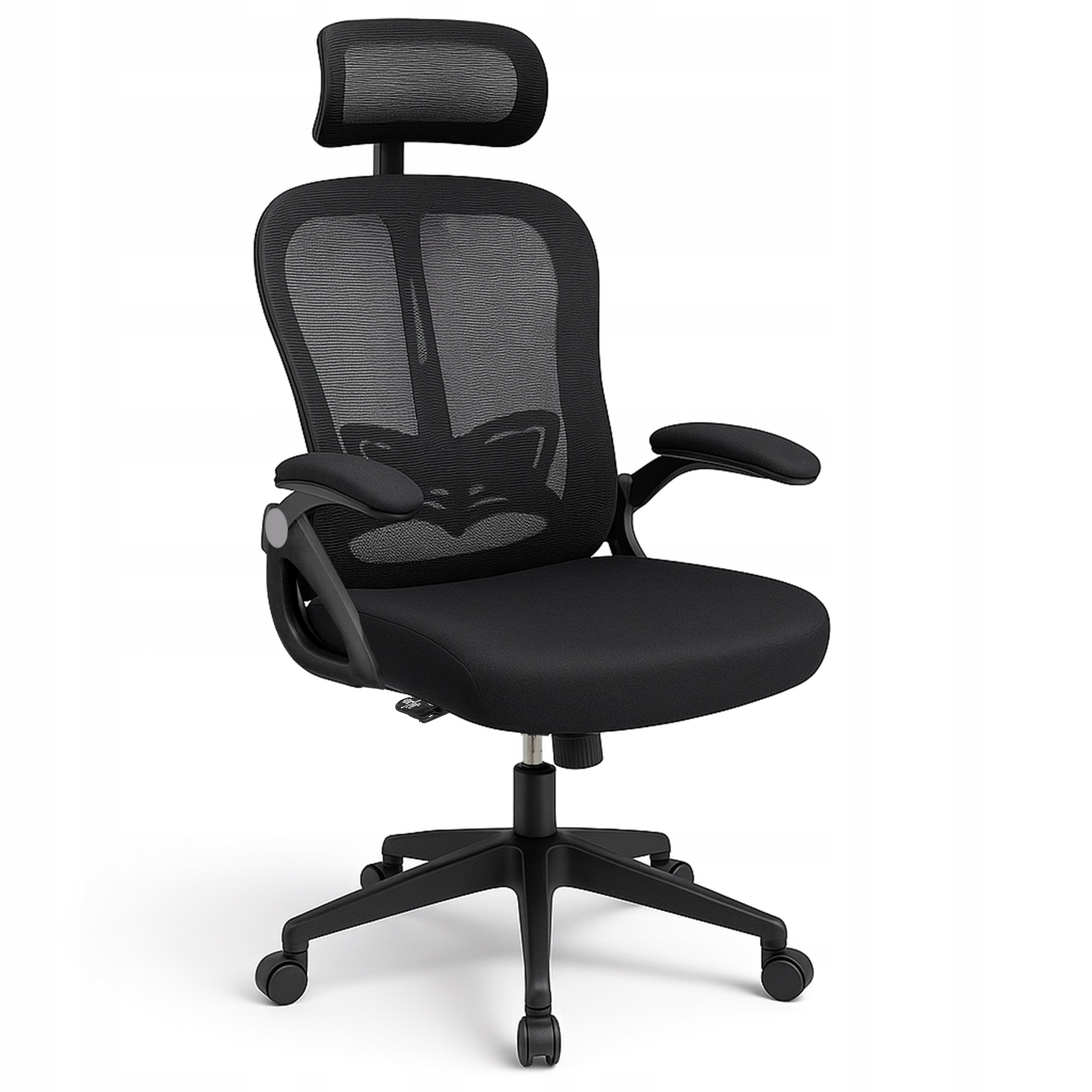 OFFICE CHAIR ADJUSTABLE SWIVEL OFFICE CHAIR ERGONOMIC KB109 BLACK