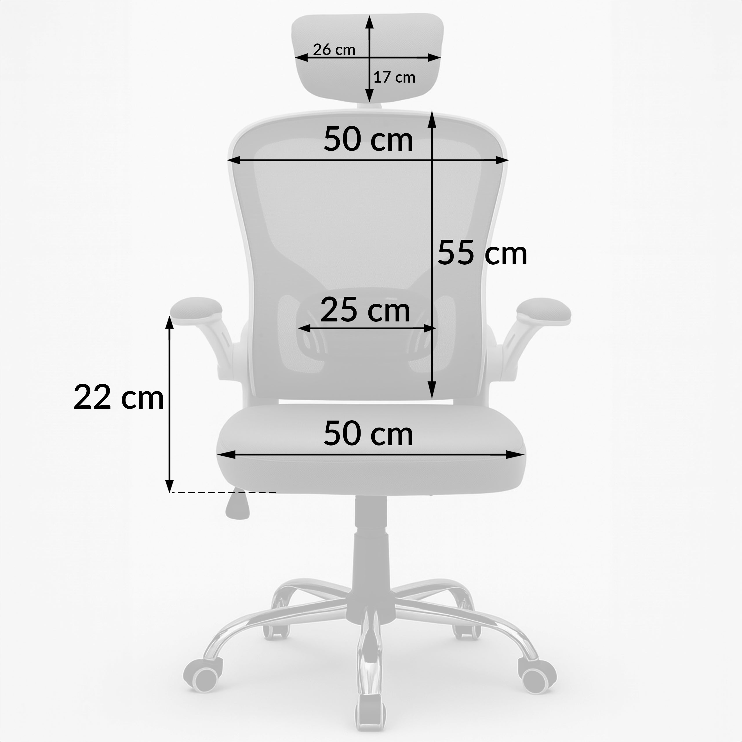 OFFICE CHAIR ADJUSTABLE SWIVEL OFFICE CHAIR ERGONOMIC KB110 BLACK Manufacturer code Meb000299