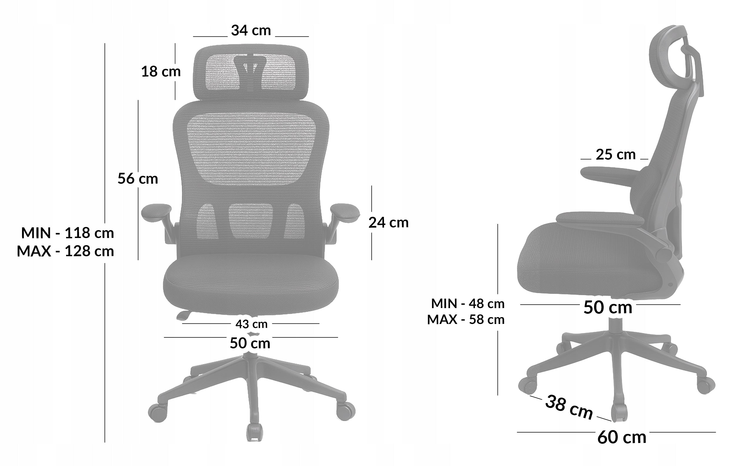 OFFICE CHAIR ADJUSTABLE SWIVEL OFFICE CHAIR ERGONOMIC KB112 BLACK EAN (GTIN) 5907368788036