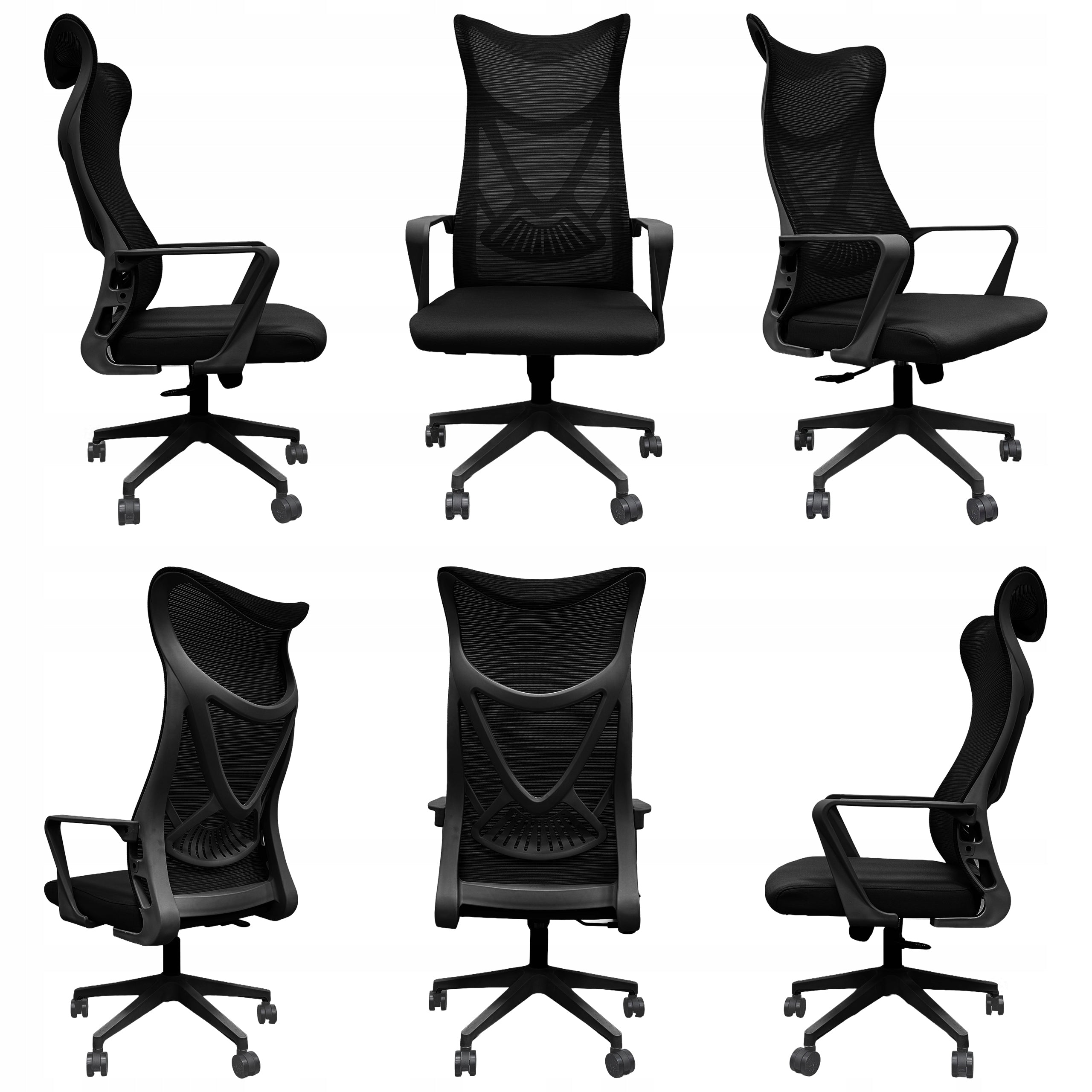 OFFICE CHAIR ADJUSTABLE SWIVEL OFFICE CHAIR ERGONOMIC KB113 BLACK Manufacturer code Meb000303