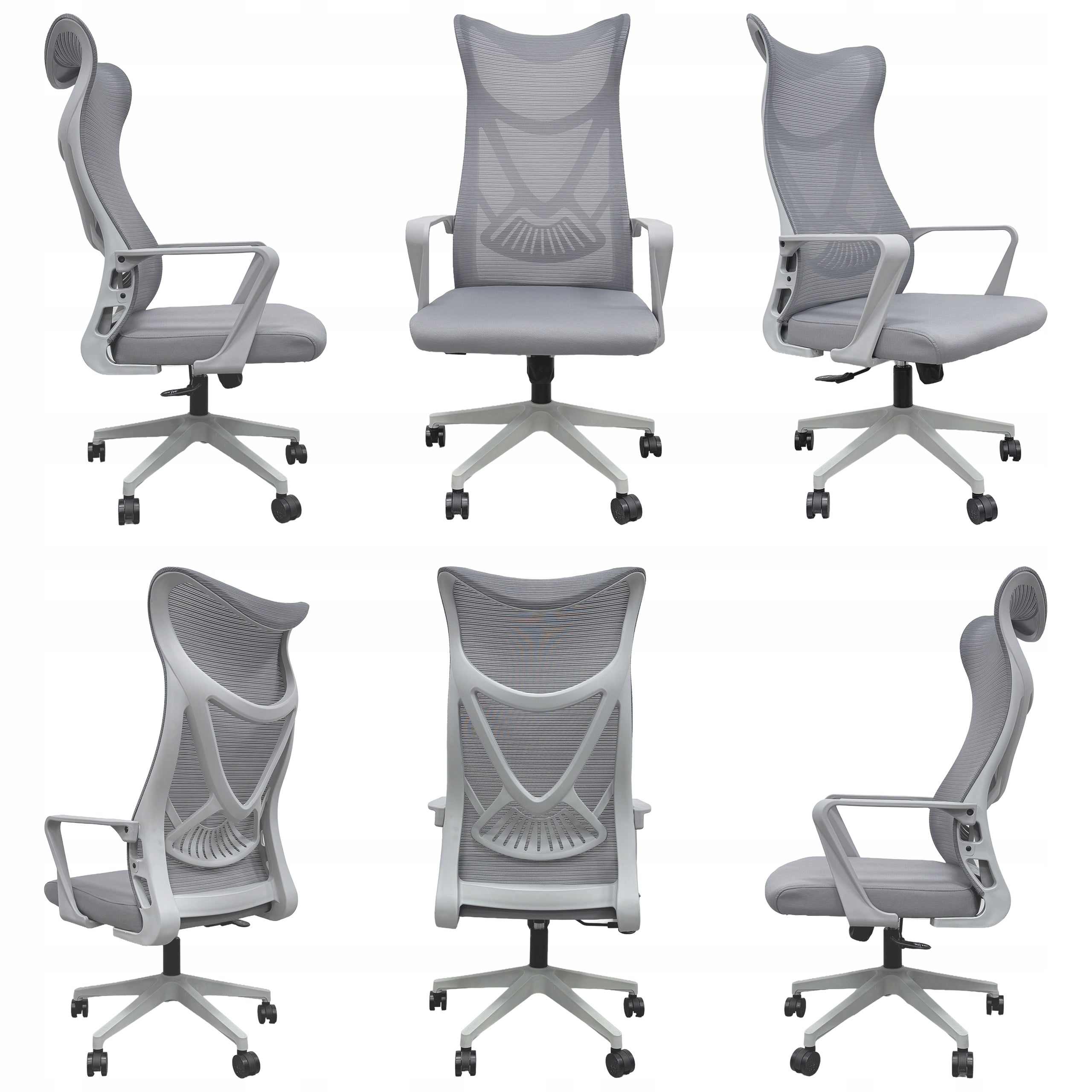OFFICE CHAIR ADJUSTABLE SWIVEL OFFICE CHAIR ERGONOMIC KB113 GREY Manufacturer code Meb000304