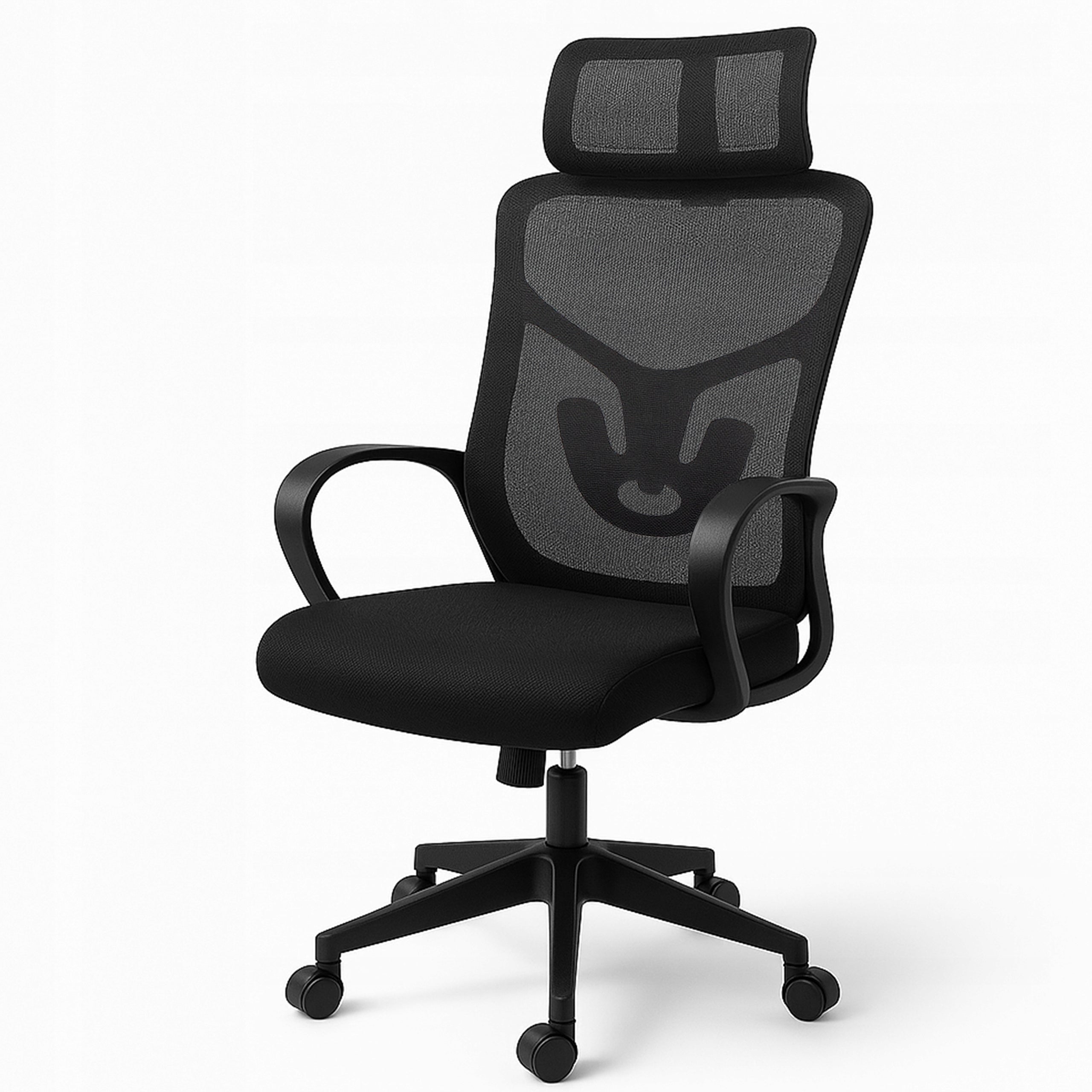 OFFICE CHAIR ADJUSTABLE SWIVEL OFFICE CHAIR ERGONOMIC KB114 BLACK