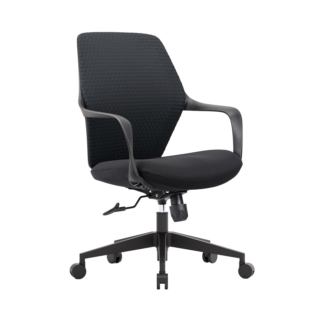 OFFICE CHAIR ADJUSTABLE SWIVEL OFFICE CHAIR ERGONOMIC KB115 BLACK