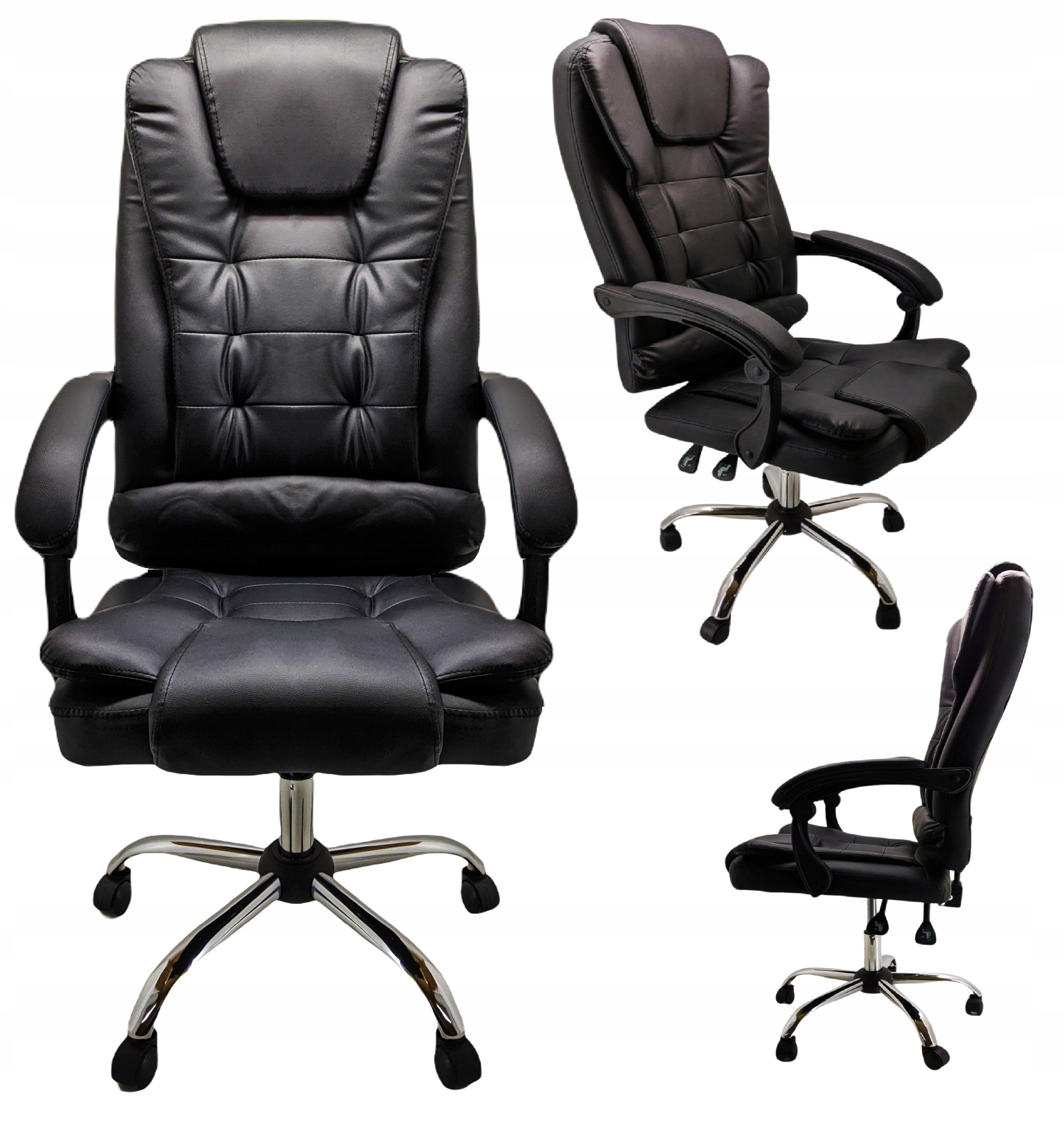 OFFICE CHAIR BLACK OFFICE CHAIR SWIVEL CHAIR ERGONOMIC LEATHER