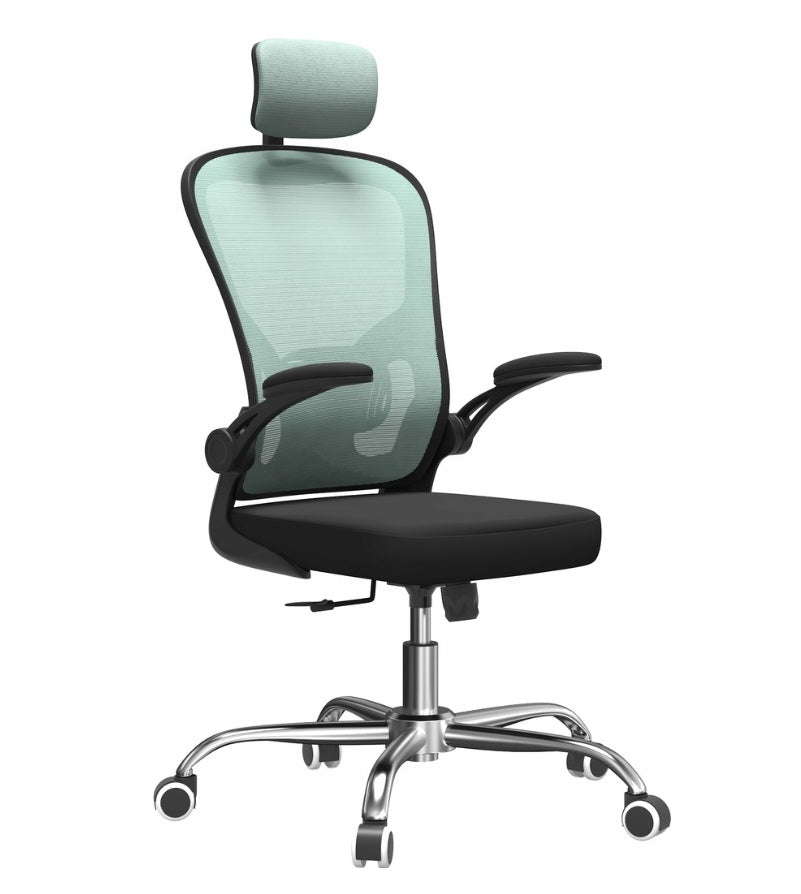 OFFICE CHAIR BLUE SWIVEL WITH AXORY HEADREST Manufacturer code AXORY