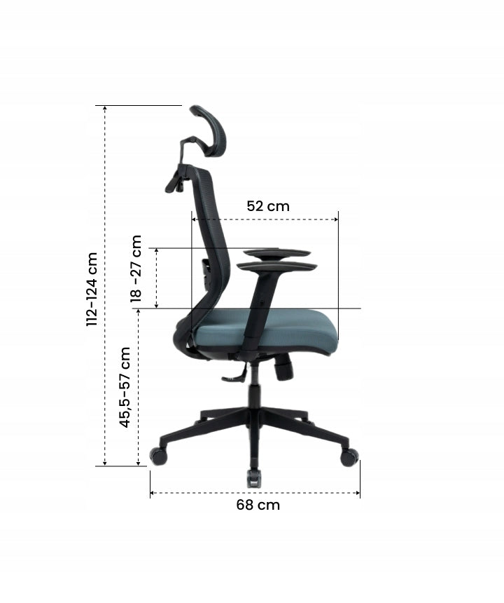 OFFICE CHAIR ERGONOMIC ADJUSTABLE MESH FLEXISPOT BS3 GREY Packaging status original
