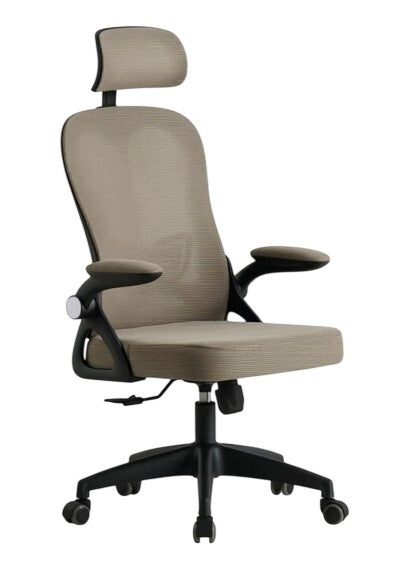 OFFICE CHAIR ERGONOMIC BEIGE/KHAKI HORSEKING MESH MS028 BHP Manufacturer code MS28 BEŻOWY-CZARNY