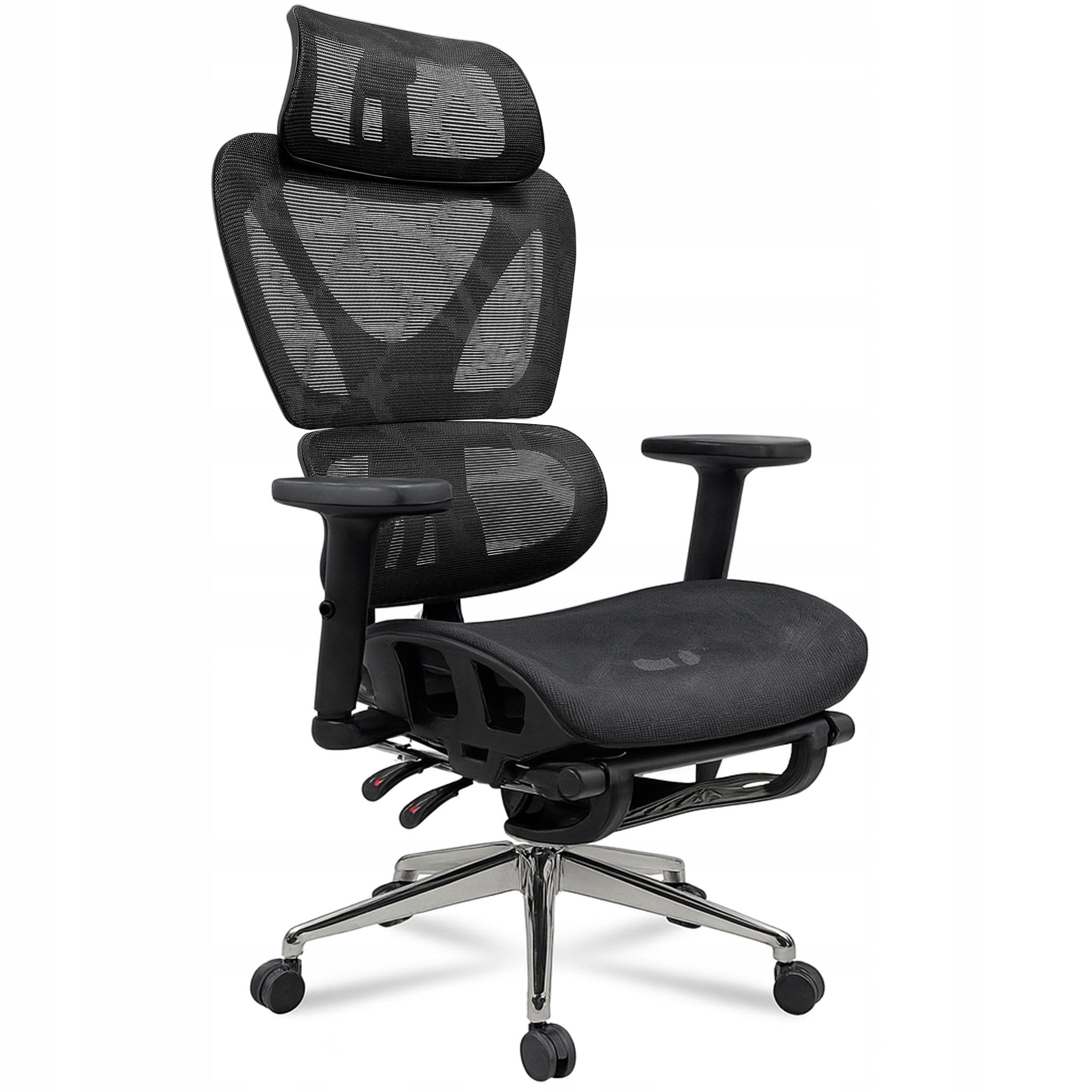 OFFICE CHAIR ERGONOMIC CHAIR HEADREST ADJUSTABLE FOOTREST KB106 BLACK