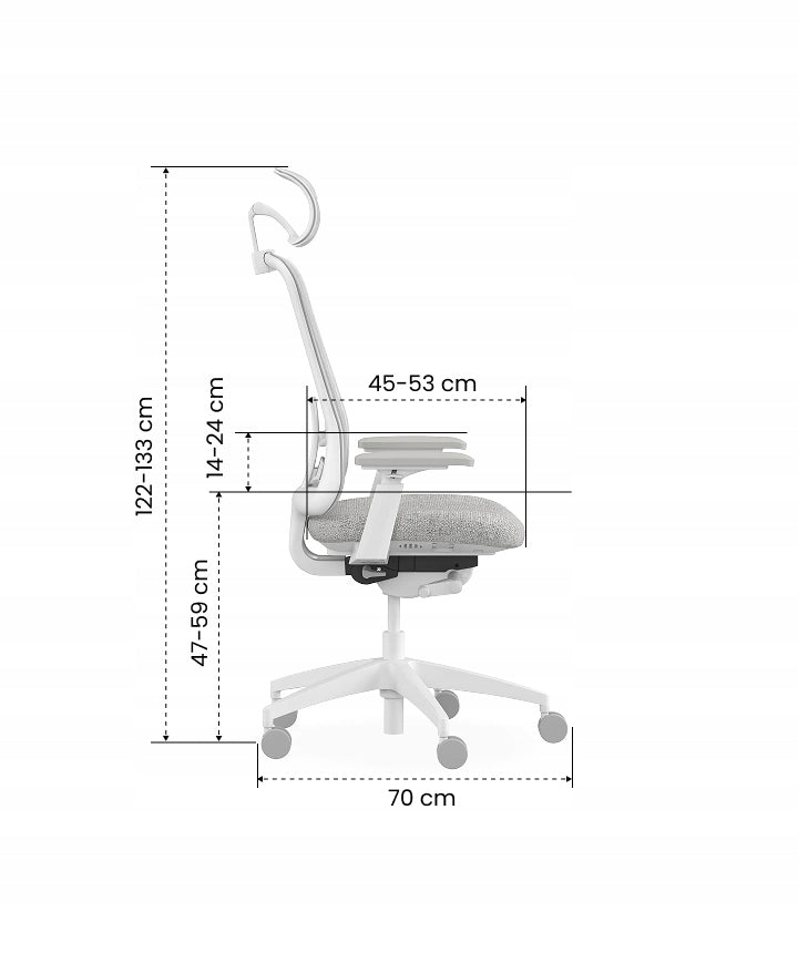 OFFICE CHAIR ERGONOMIC MESH ARMRESTS ADJUSTABLE FLEXISPOT BLACK Manufacturer code Sheer-BB-HD-EU