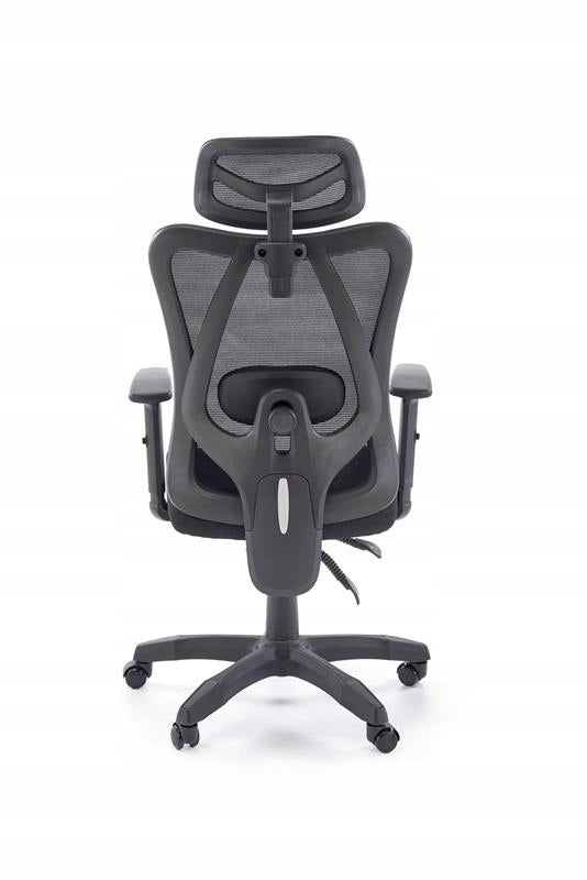 OFFICE CHAIR ERGONOMIC MESH RAMOS HALMAR BLACK ROTATING HEALTH AND SAFETY Packaging status original