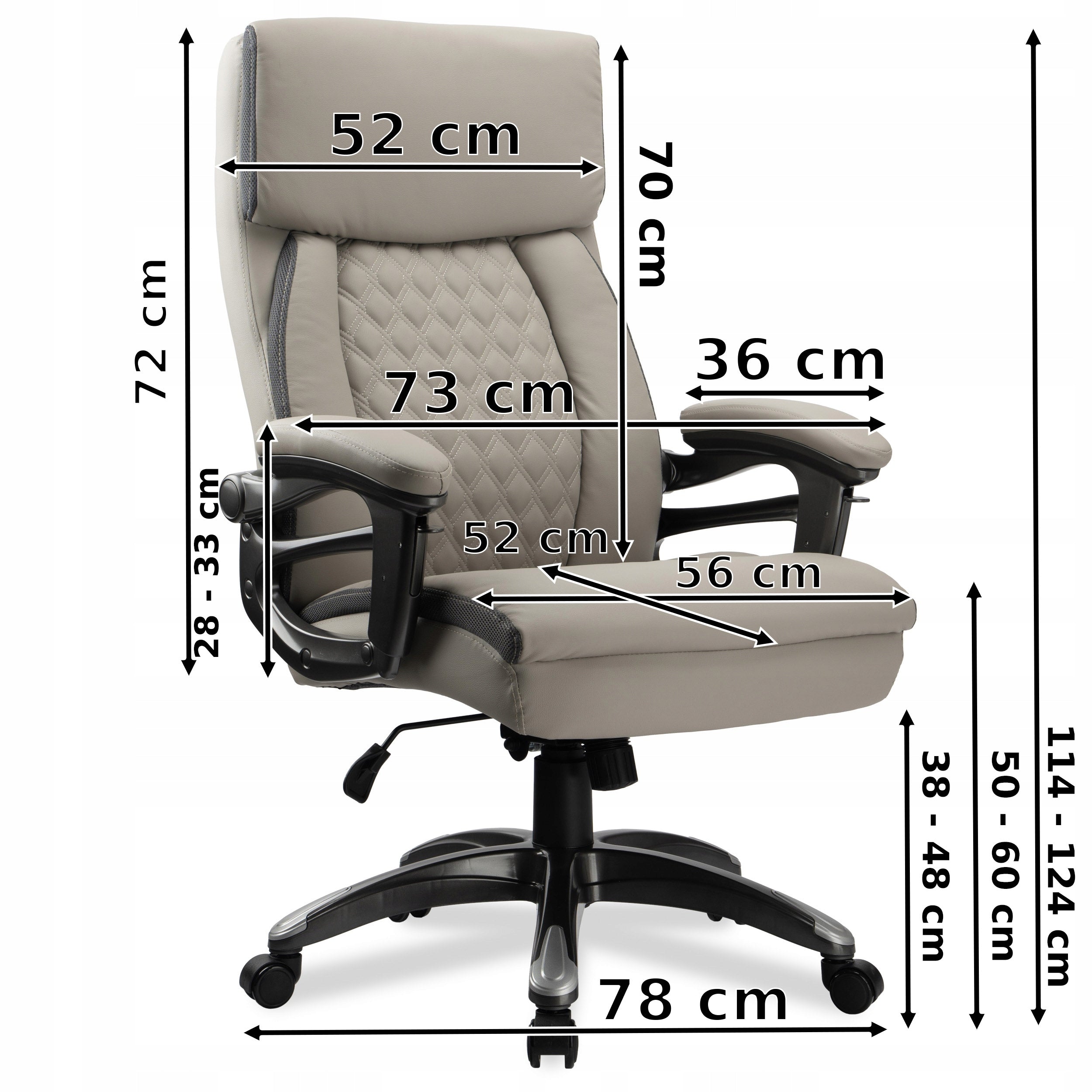 OFFICE CHAIR ERGONOMIC SWIVEL ADJUSTABLE TILT OFFICE CHAIR PREMIUM Brand eHokery