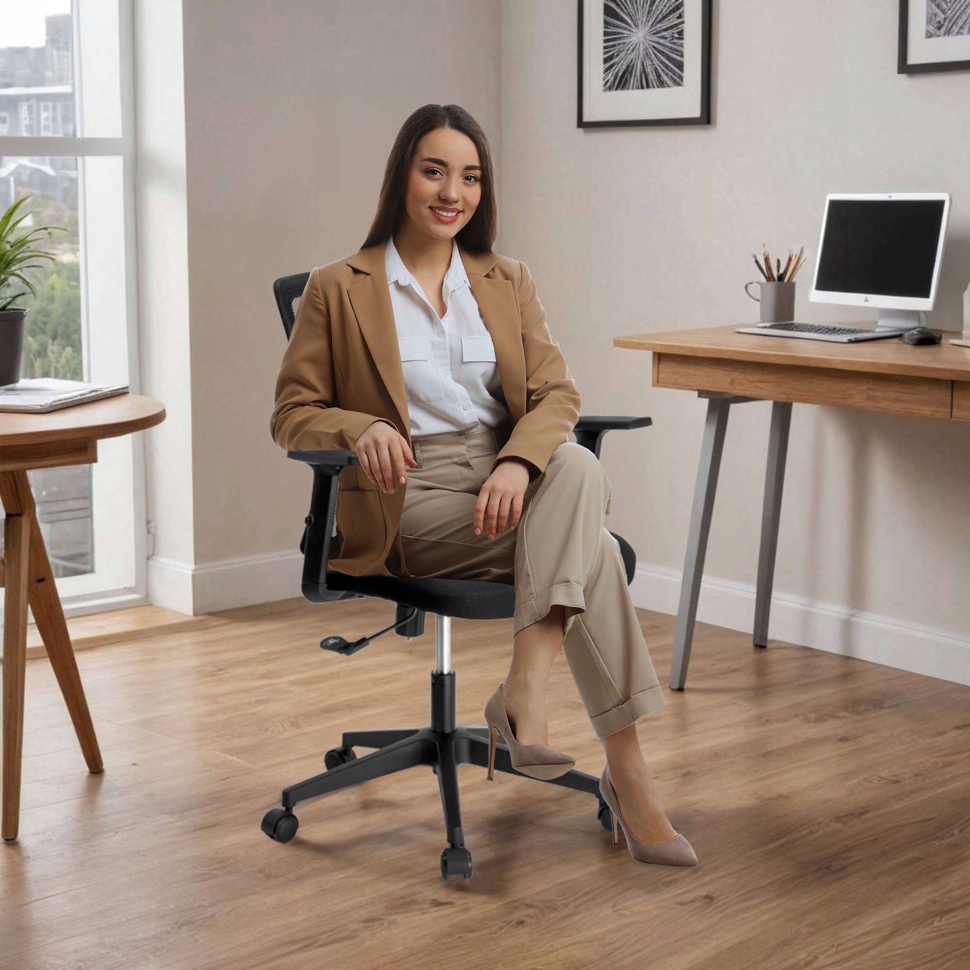 OFFICE CHAIR ERGONOMIC SWIVEL OFFICE CHAIR FOR DESK MICRO MESH Brand eHokery