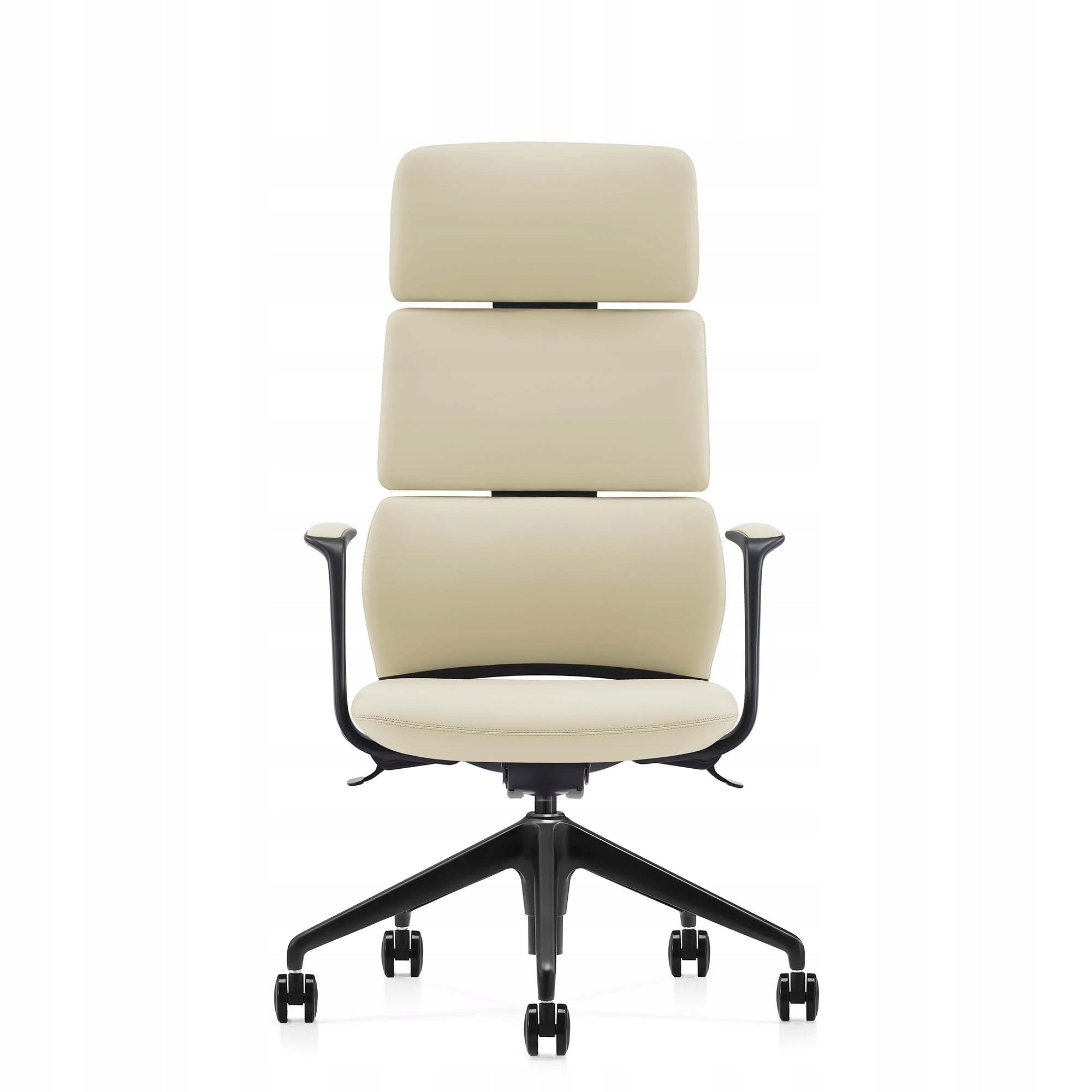 OFFICE CHAIR ERGONOMIC SWIVEL OMEGA LEATHER BEIGE DESK CHAIR EAN (GTIN) 5906970571937