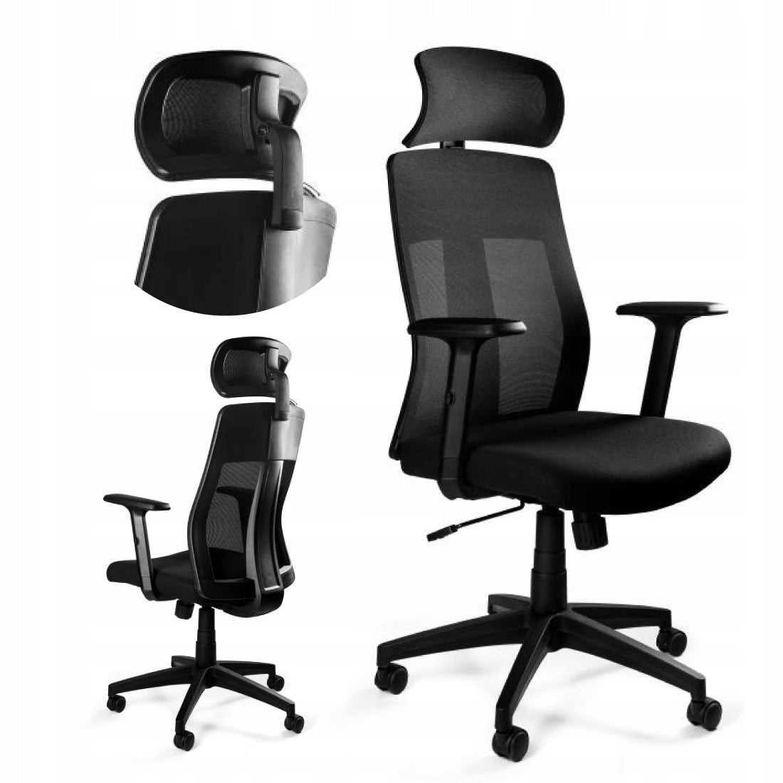 OFFICE CHAIR EXPLORE SWIVEL COMFORTABLE ADJUSTABLE MESH WITH WHEELS