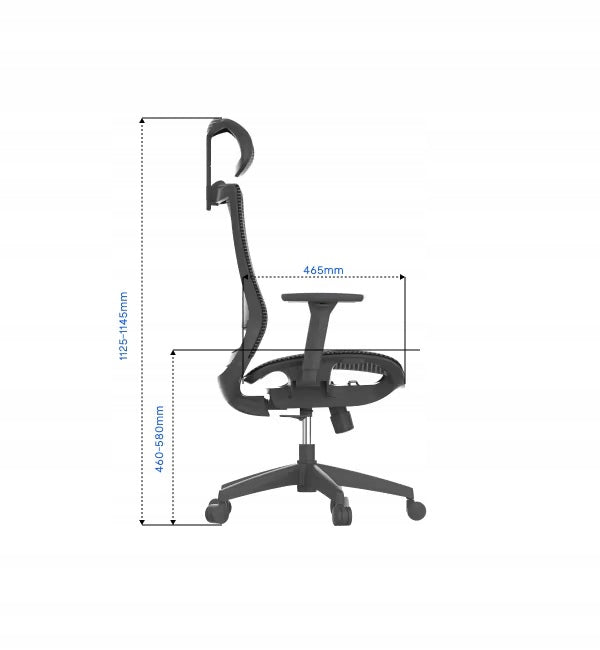 OFFICE CHAIR FLEXISPOT BS4 ERGONOMIC GREY HEADREST 3D 136KG Brand Flexispot
