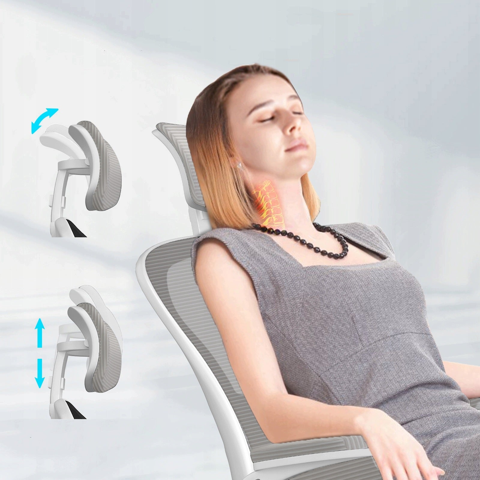 OFFICE CHAIR, MESH COMPUTER CHAIR ERGONOMIC WORK CHAIR WITH FOLD-UP ARMREST Manufacturer code X25F00K231