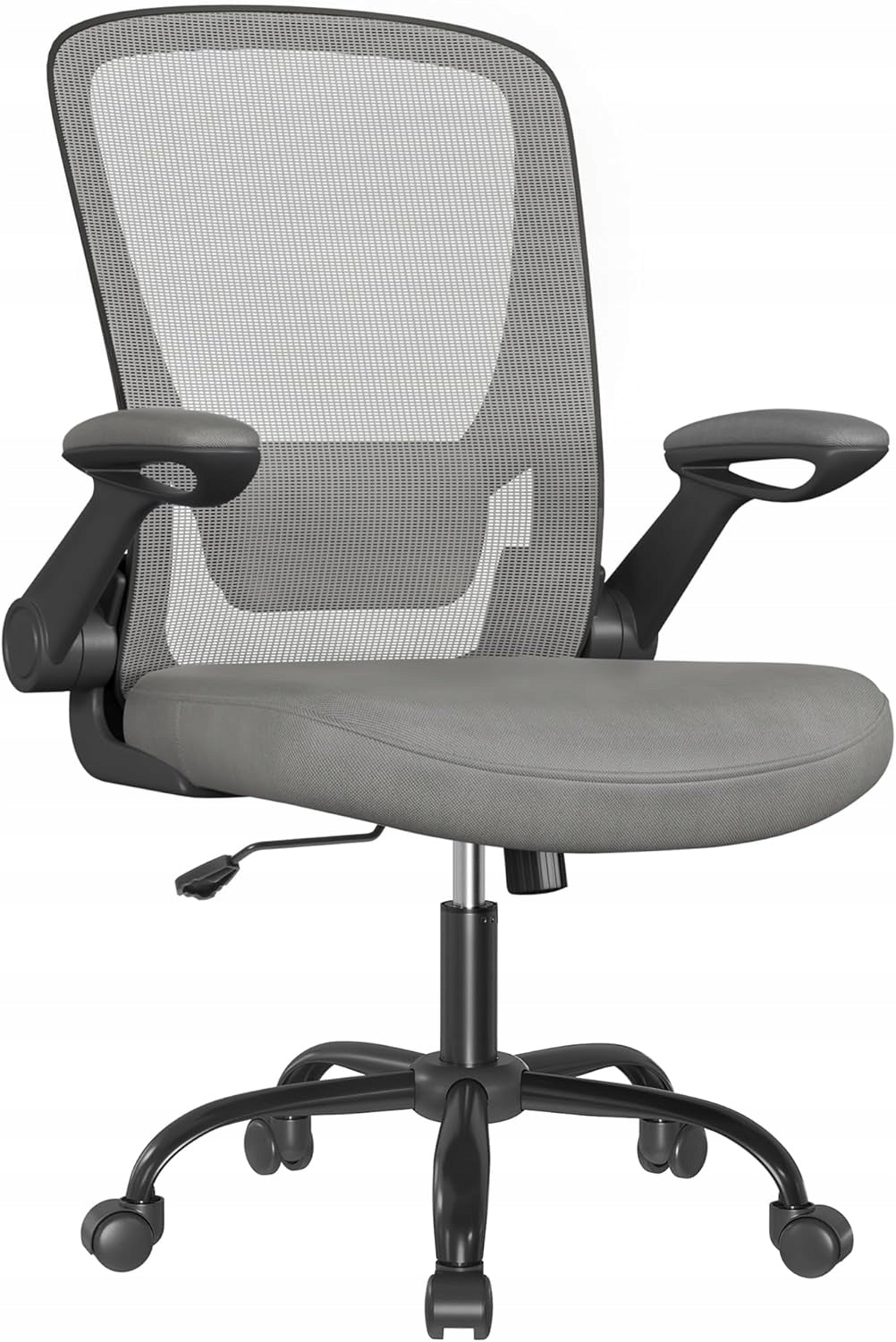 OFFICE CHAIR SONGMICS ERGONOMIC GREY ADJUSTABLE 120 KG