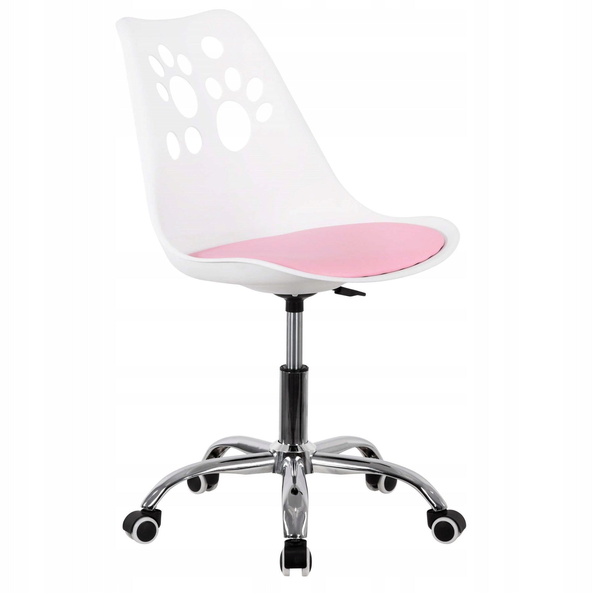 OFFICE CHAIR SPRINGOS FOR CHILDREN ERGONOMIC SWIVEL WHITE-PINK EAN (GTIN) 5908455304665