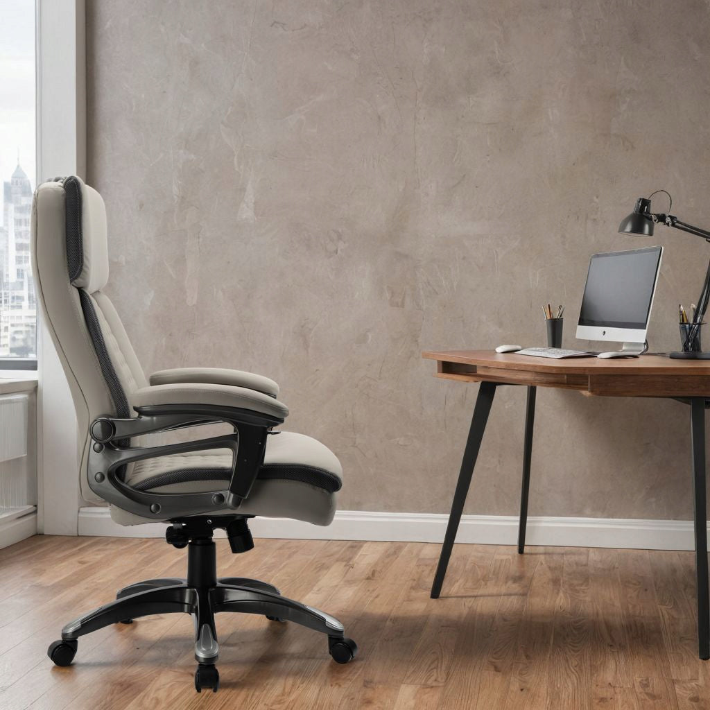 OFFICE CHAIR SWIVEL ADJUSTABLE ECO LEATHER Medical device no