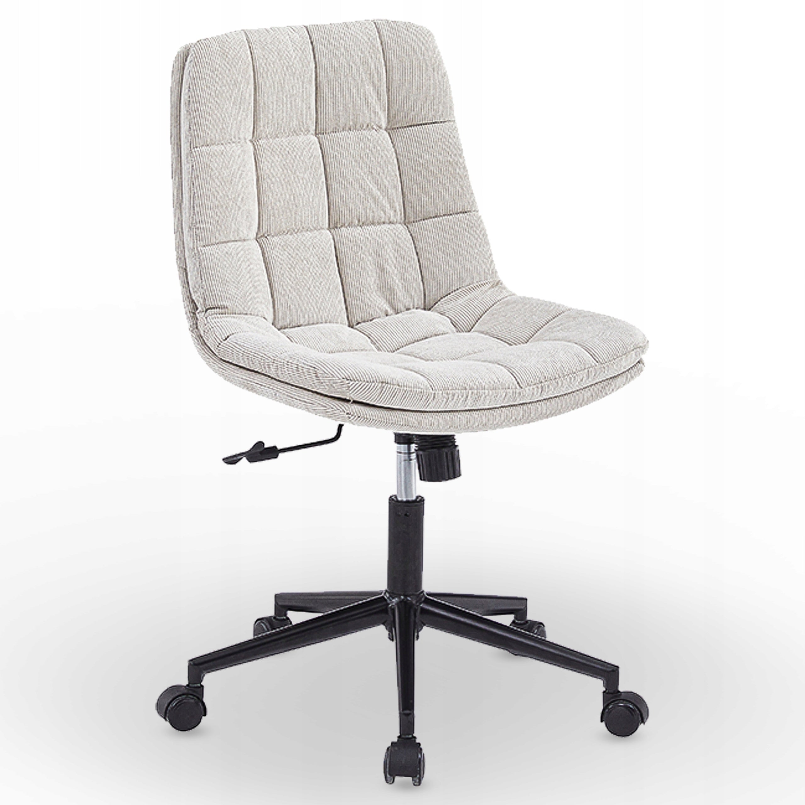 OFFICE CHAIR SWIVEL ADJUSTABLE OFFICE CHAIR KTB205 COMFI CORDUROY BEIGE