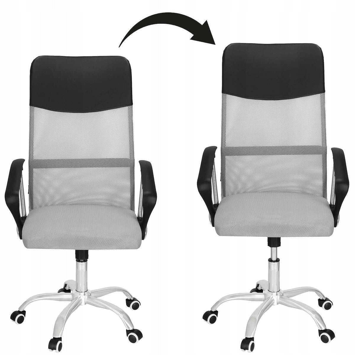 OFFICE CHAIR SWIVEL ADJUSTABLE OFFICE CHAIR MICRO MESH GAMING GREY Manufacturer code HF0032
