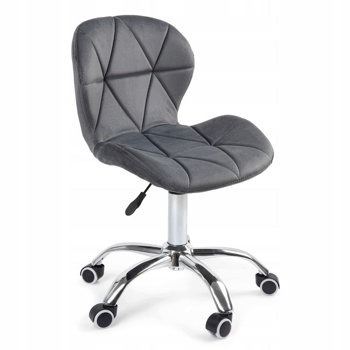 OFFICE CHAIR SWIVEL ADJUSTABLE VELOUR OFFICE CHAIR WITH WHEELS Manufacturer code FOTEL BIUROWY OBROTOWY REGULOWANY WELUROWY