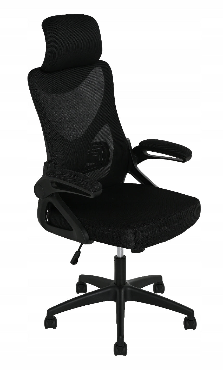 OFFICE CHAIR SWIVEL BLACKFIBER 64X61X119/128.5CM TILL BASE NYLON