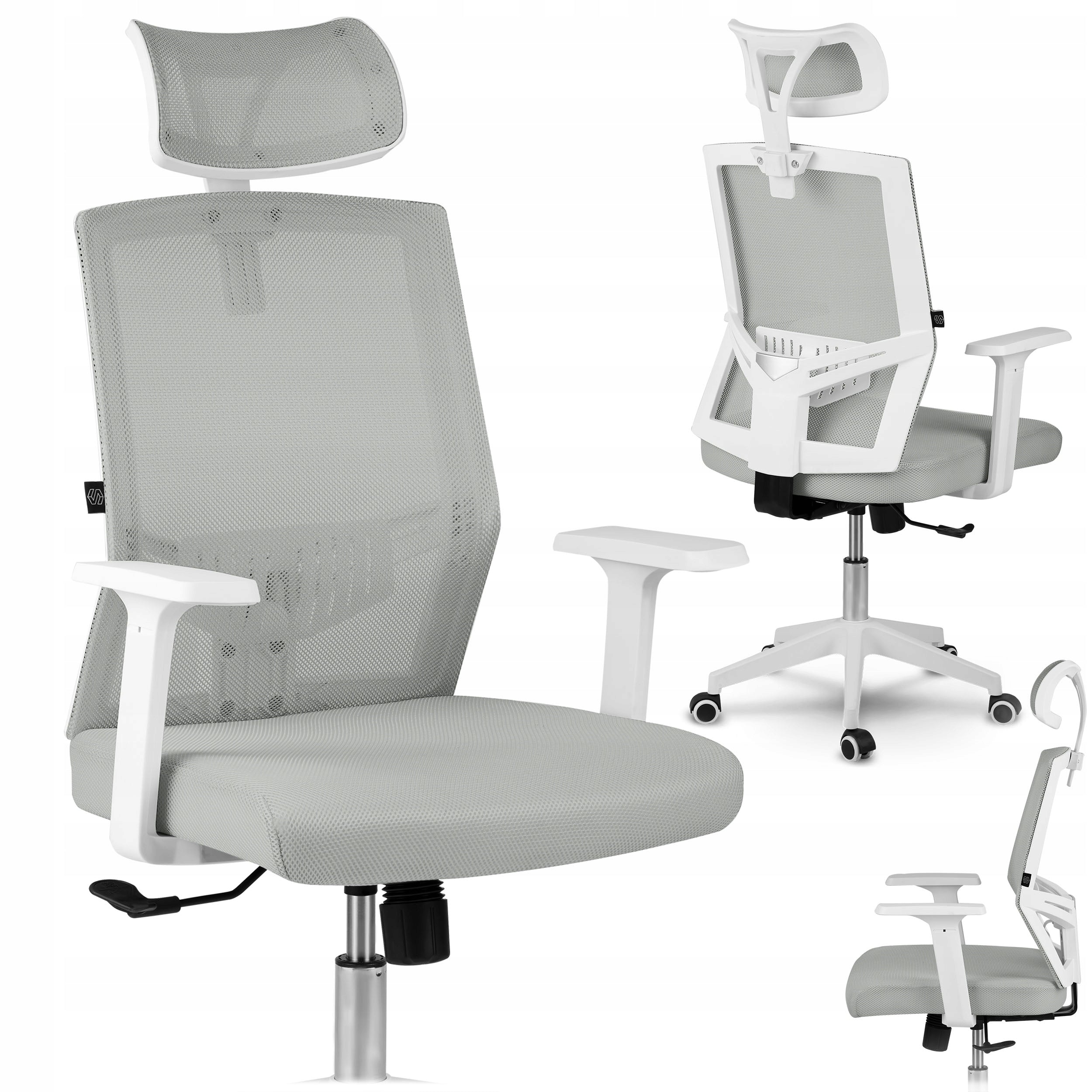 OFFICE CHAIR SWIVEL CHAIR ADJUSTABLE FOR OFFICE GREY MESH SOFOTEL