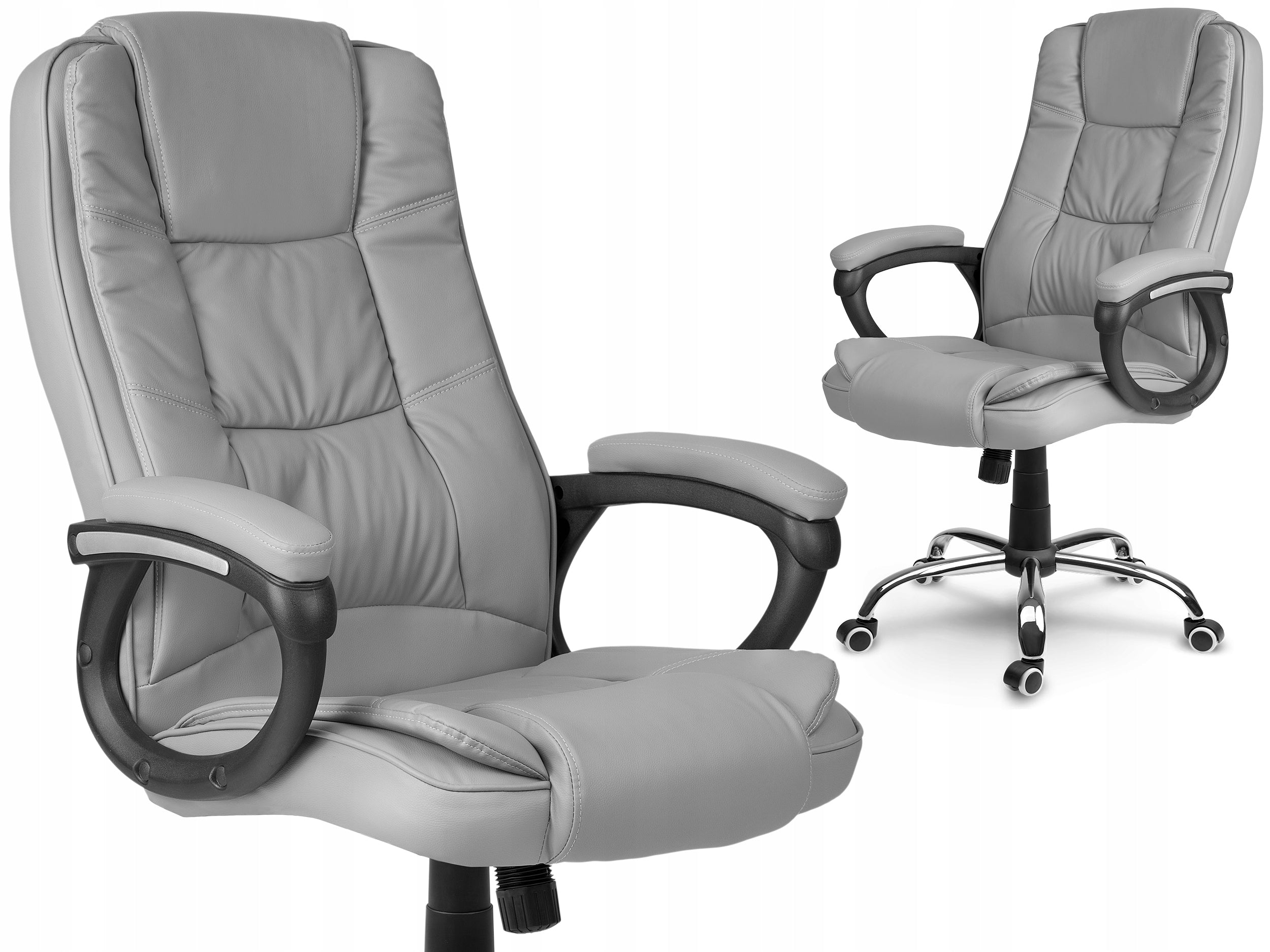 OFFICE CHAIR SWIVEL CHAIR CHROME