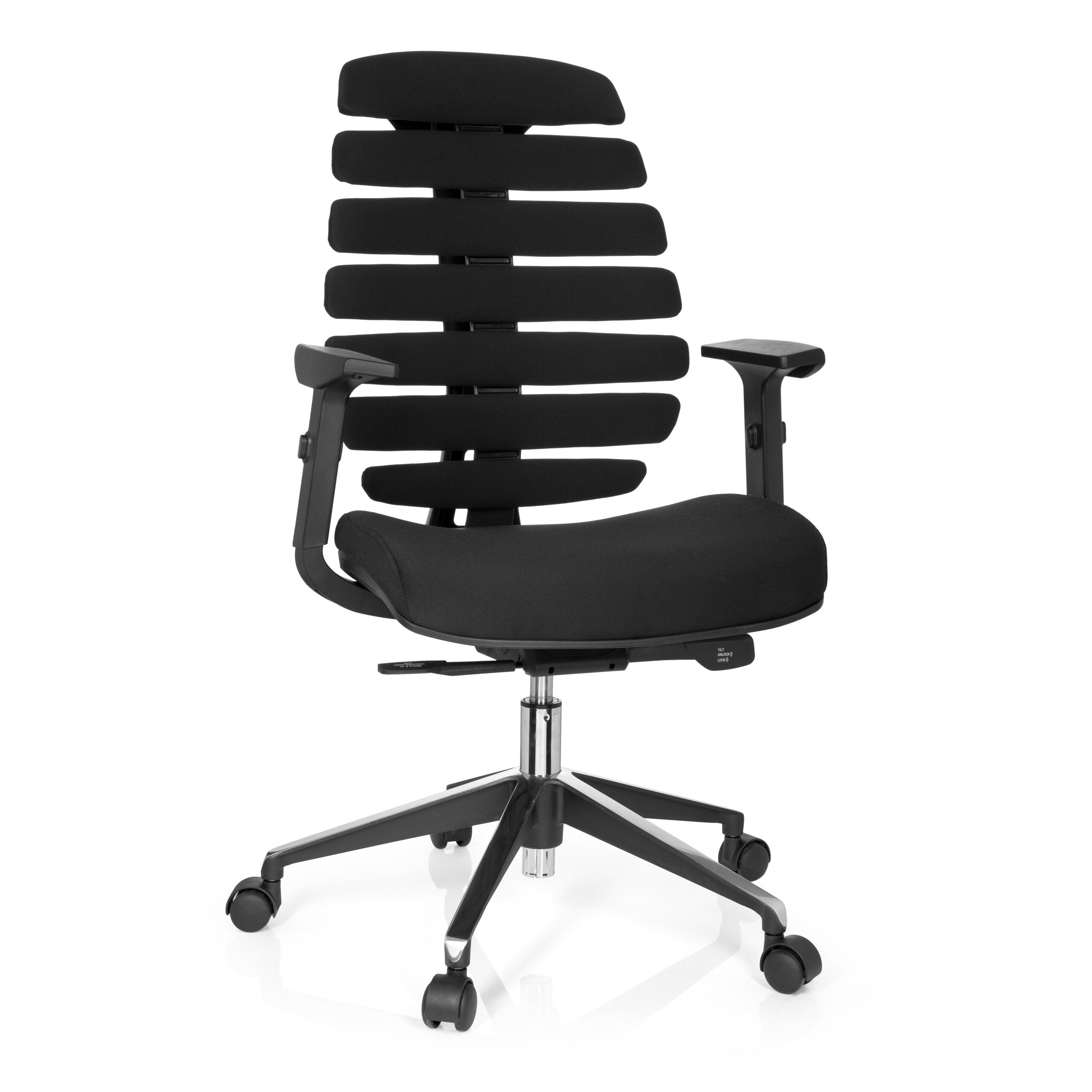 OFFICE CHAIR / SWIVEL CHAIR ERGO LINE II PRO LEATHER BLACK HJH OFFICE