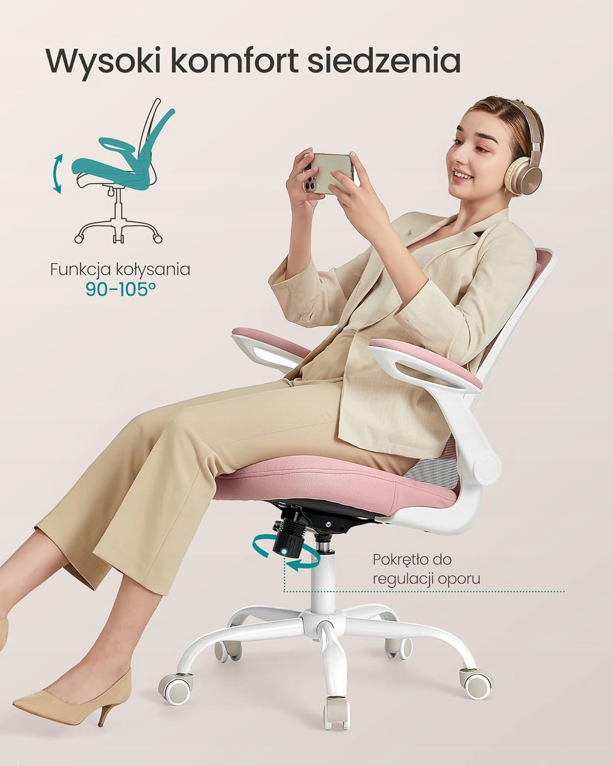 OFFICE CHAIR SWIVEL CHAIR FOR HOME OFFICE DESK COMPUTER COMFORTABLE Brand no brand