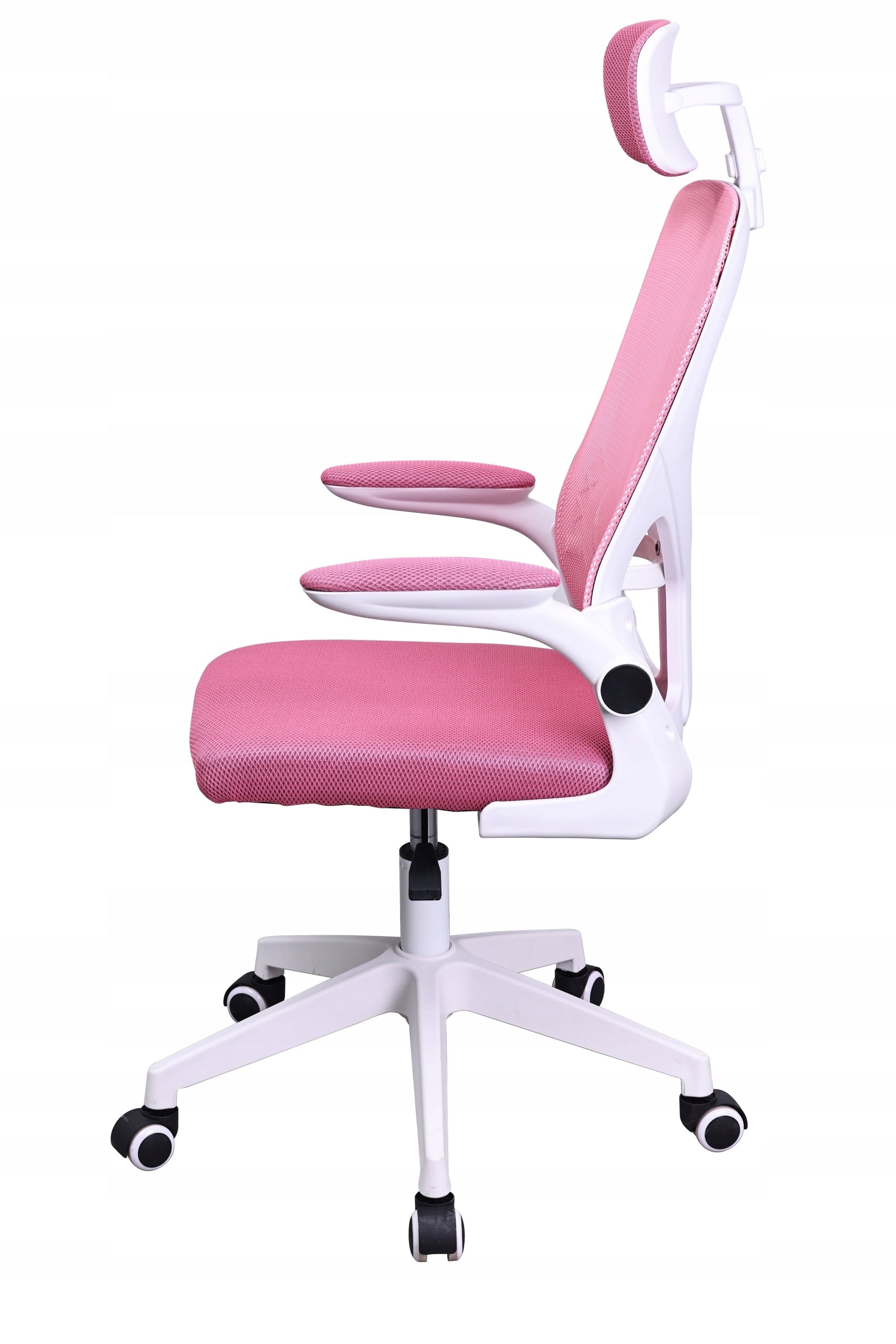 OFFICE CHAIR SWIVEL CHAIR GAMING ERGONOMIC MESH VENTILATION PRO Manufacturer code BATI RÓŻOWO-BIAŁY