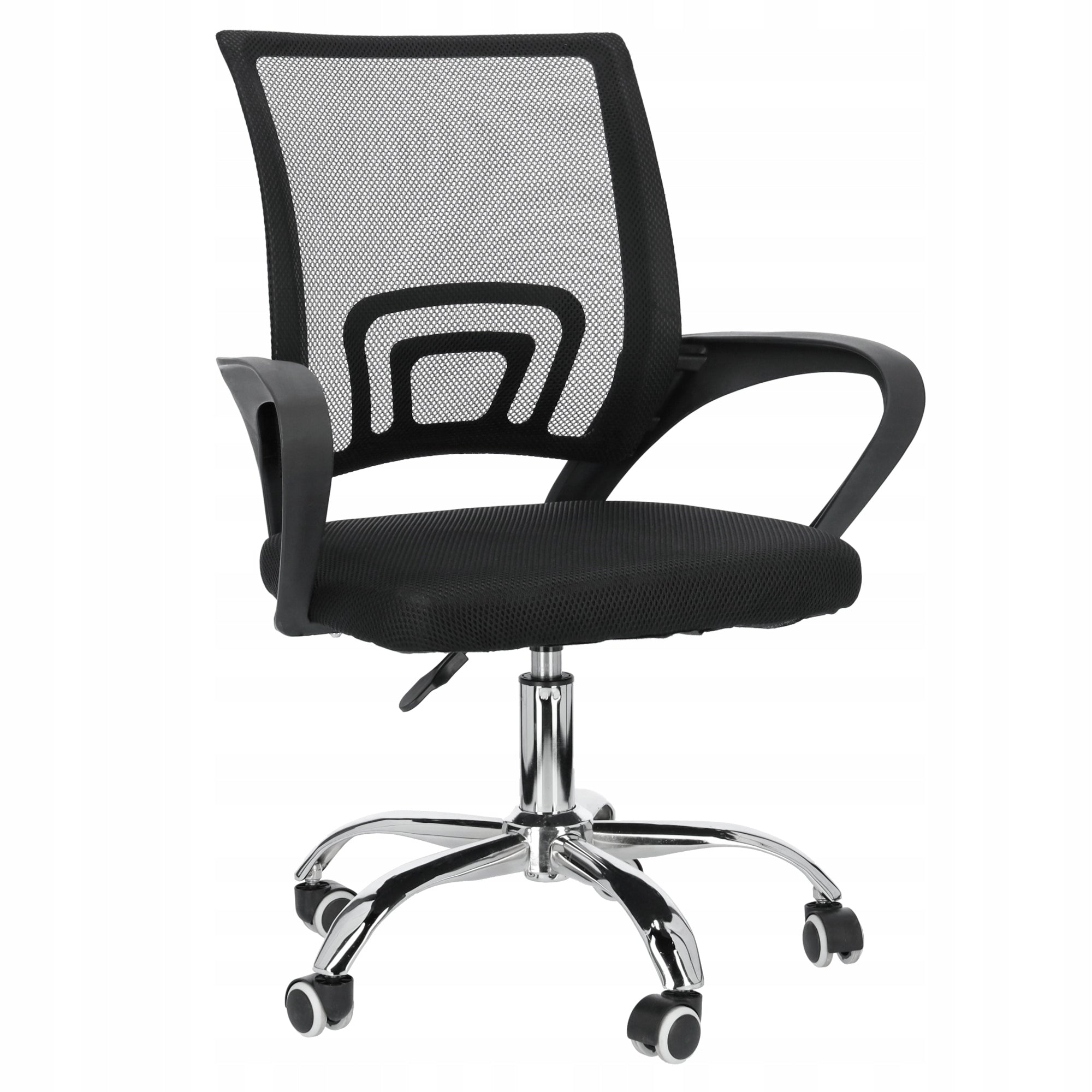 OFFICE CHAIR SWIVEL CHAIR VELOUR BLACK MODERN ON WHEELS