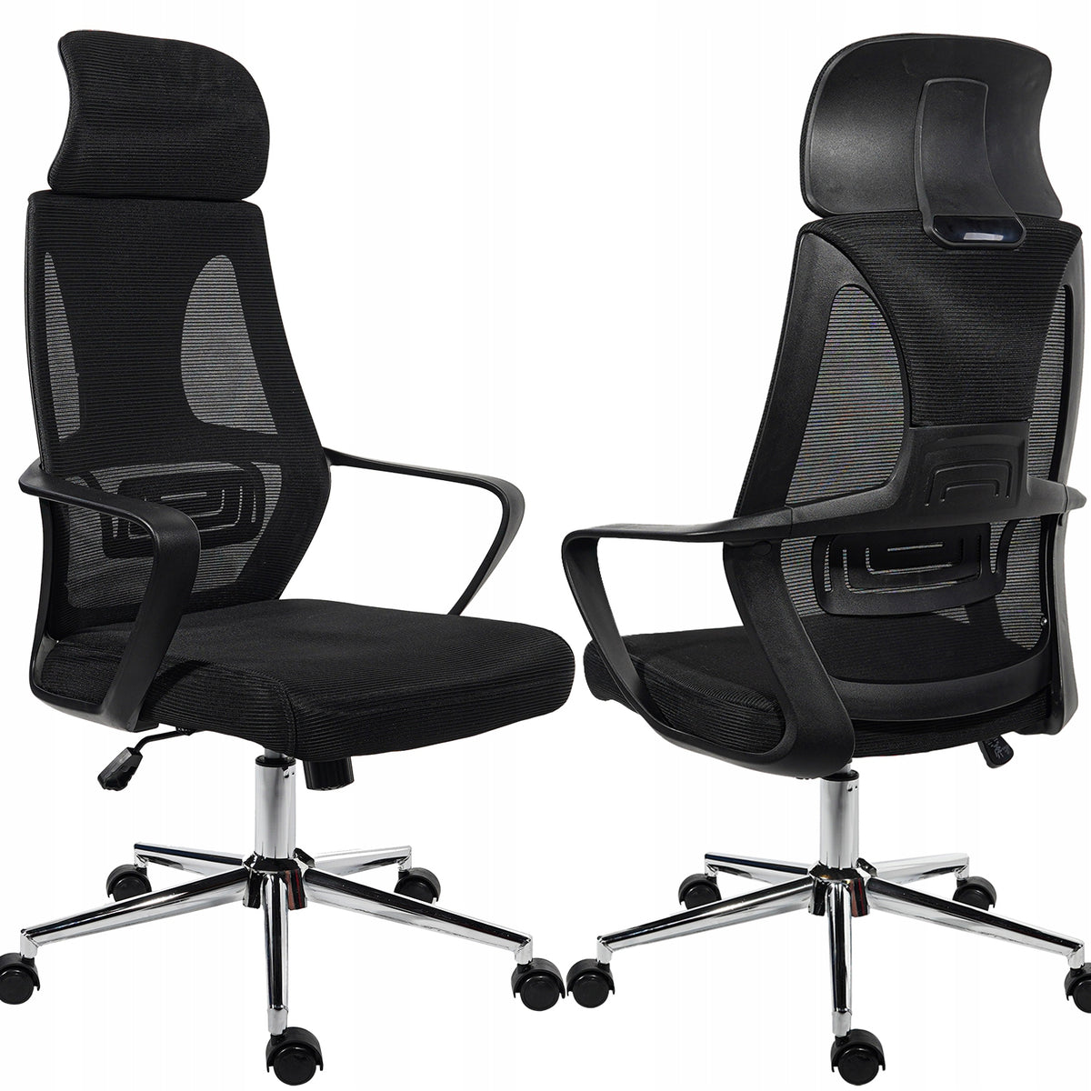OFFICE CHAIR SWIVEL DESK CHAIR Material BLACK Adjustable