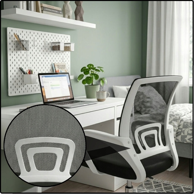 OFFICE CHAIR SWIVEL DESK CHAIR OFFICE MICRO MESH BLACK COMFORTABLE Manufacturer code 1x681Fotel obrotowy biurowy krzesło biurowe