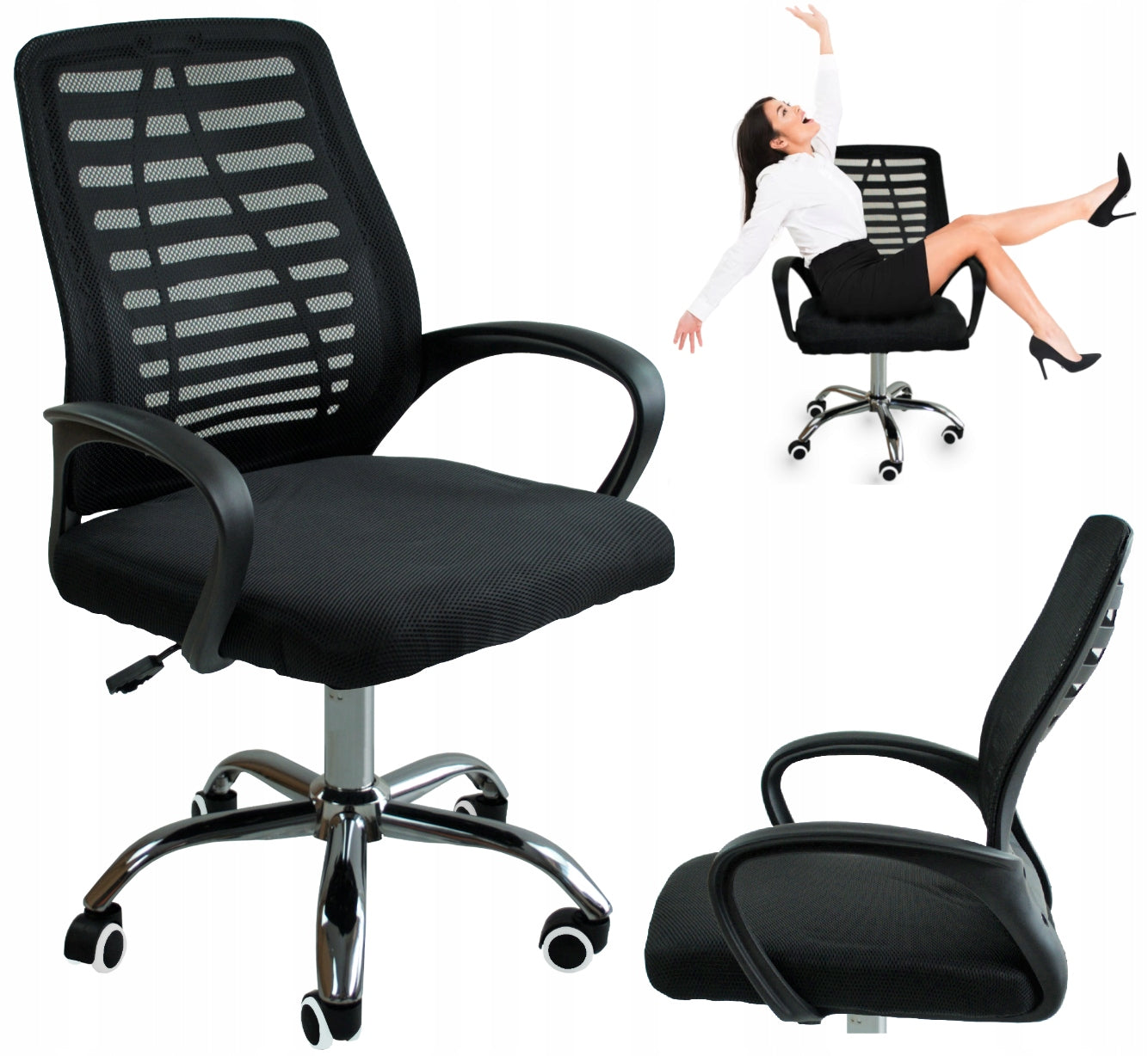 OFFICE CHAIR SWIVEL ERGONOMIC CHAIR FOR COMPUTER OFFICE.