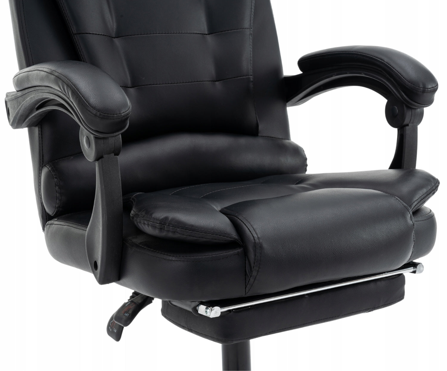 OFFICE CHAIR SWIVEL ERGONOMIC LEATHER BLACK FOOTREST Medical device no