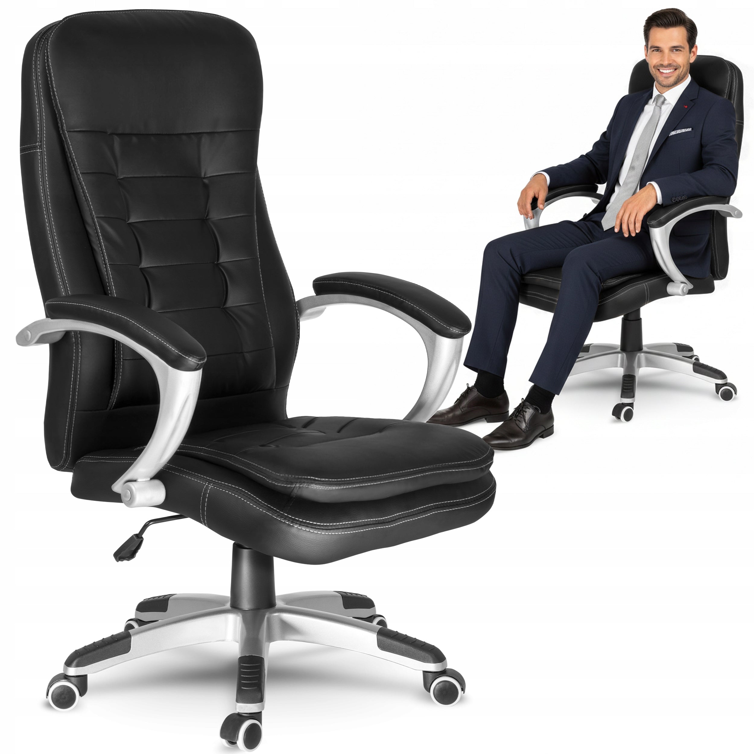 OFFICE CHAIR SWIVEL ERGONOMIC OFFICE CHAIR SWIVEL BLACK