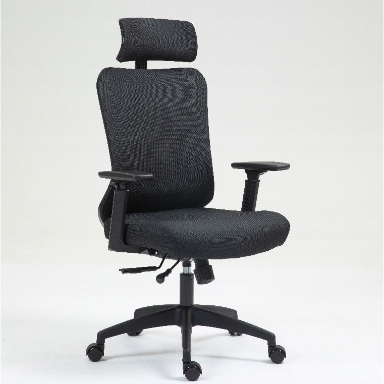 OFFICE CHAIR SWIVEL FABRIC BLACK ERGONOMIC CHAIR ERGOBIT